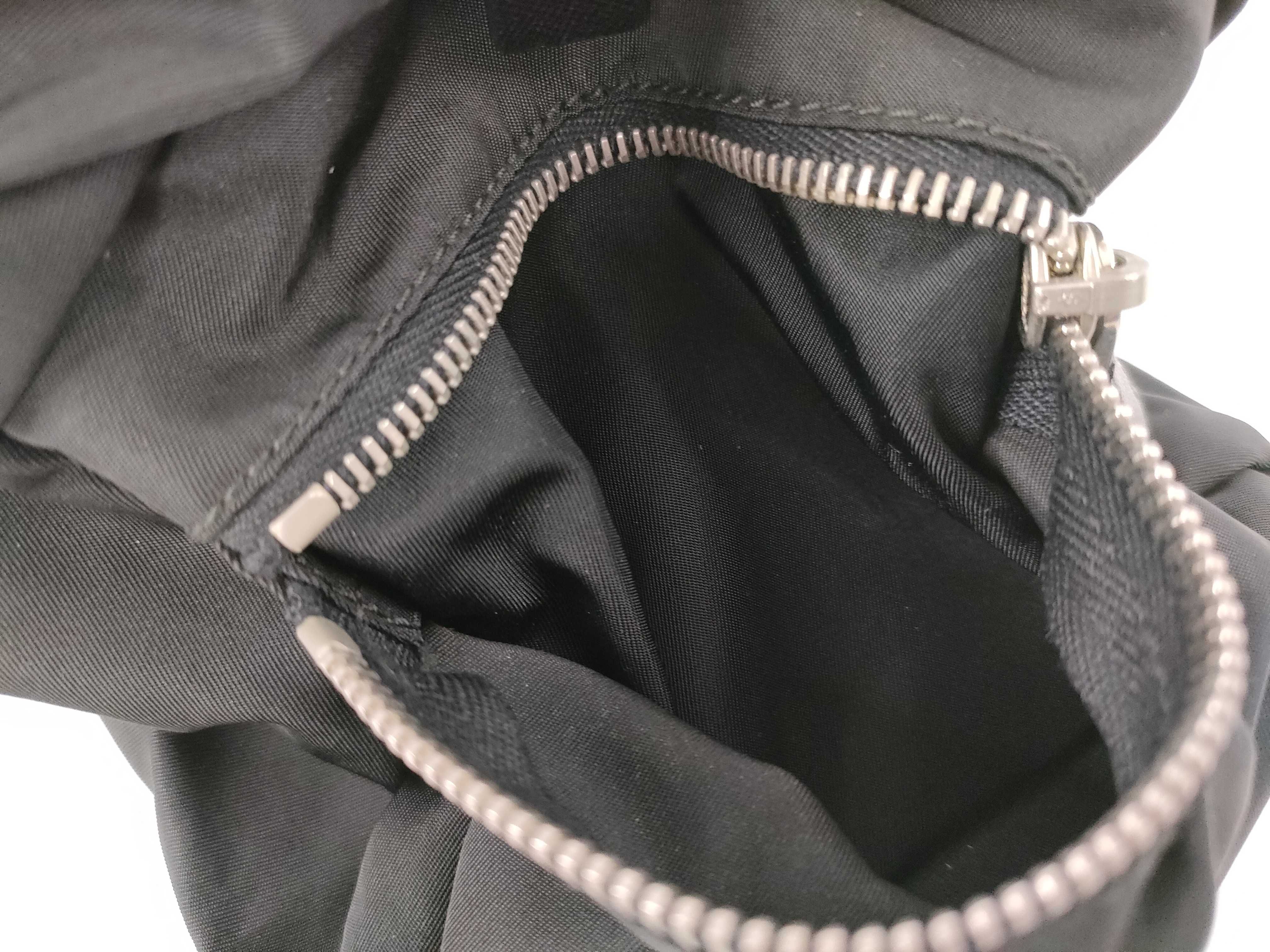 Nylon Prada Mini Boston Saffiano Nylon Triangle Logo Handbag — view 13