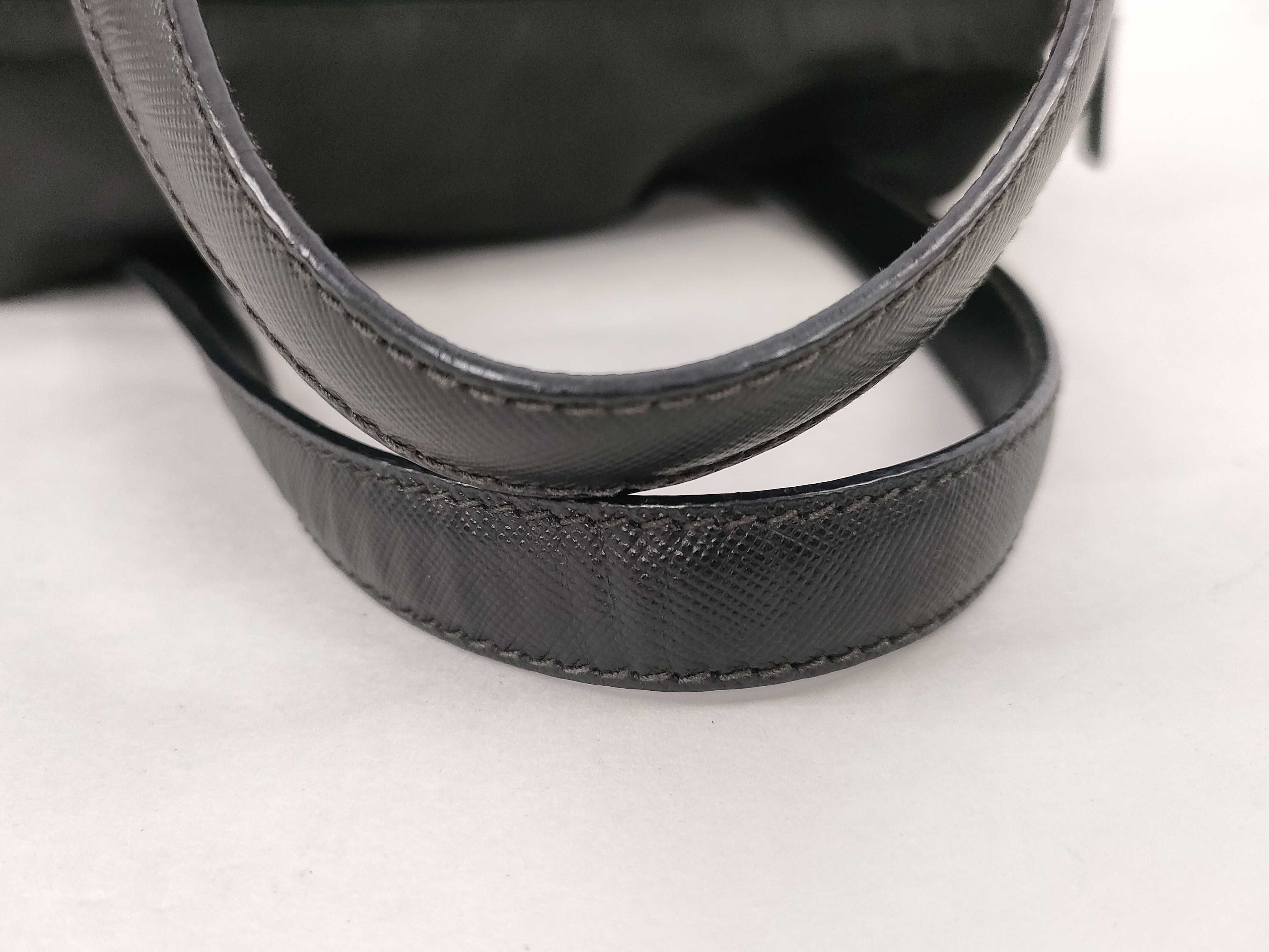 Nylon Prada Mini Boston Saffiano Nylon Triangle Logo Handbag — view 4