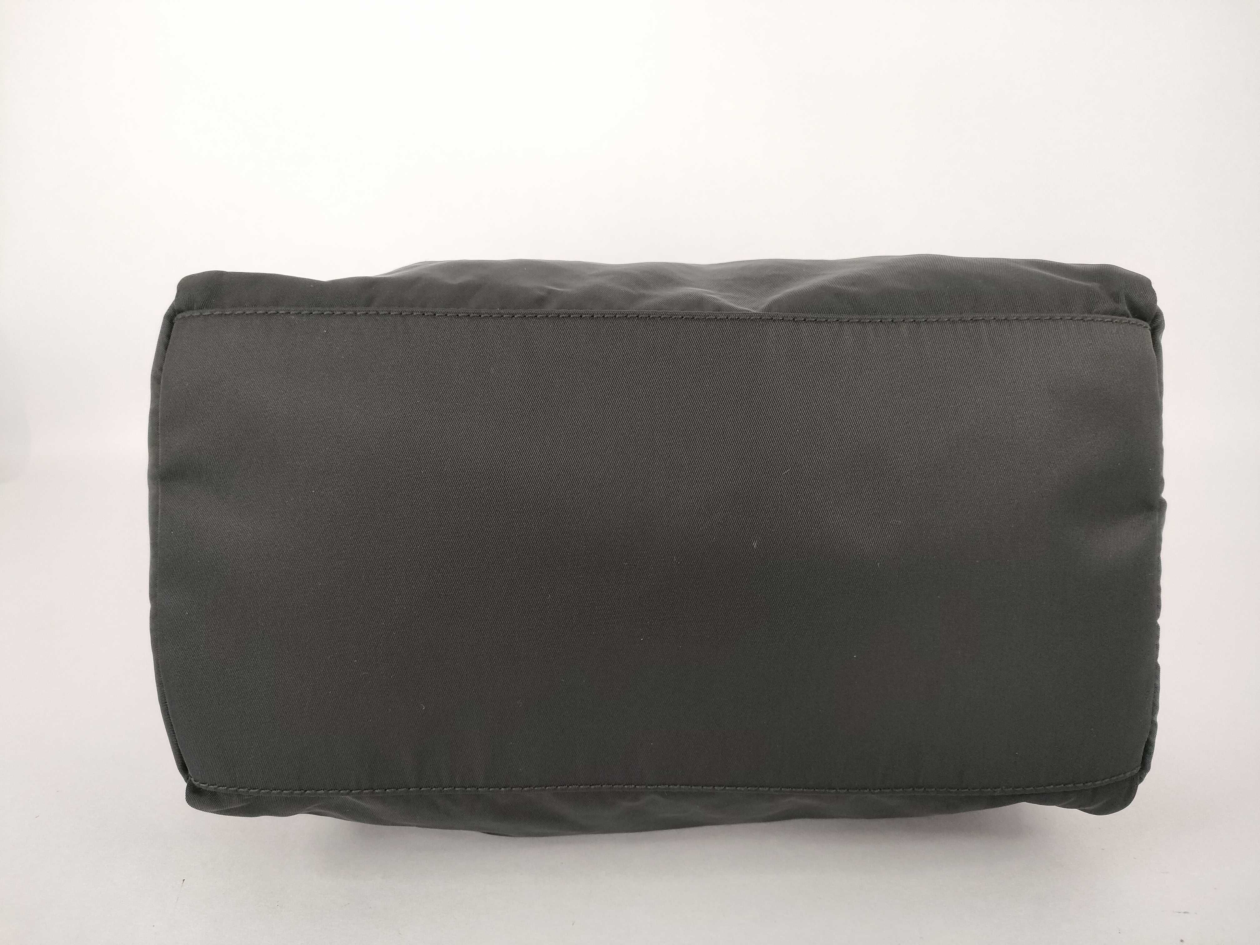Nylon Prada Mini Boston Saffiano Nylon Triangle Logo Handbag — view 7