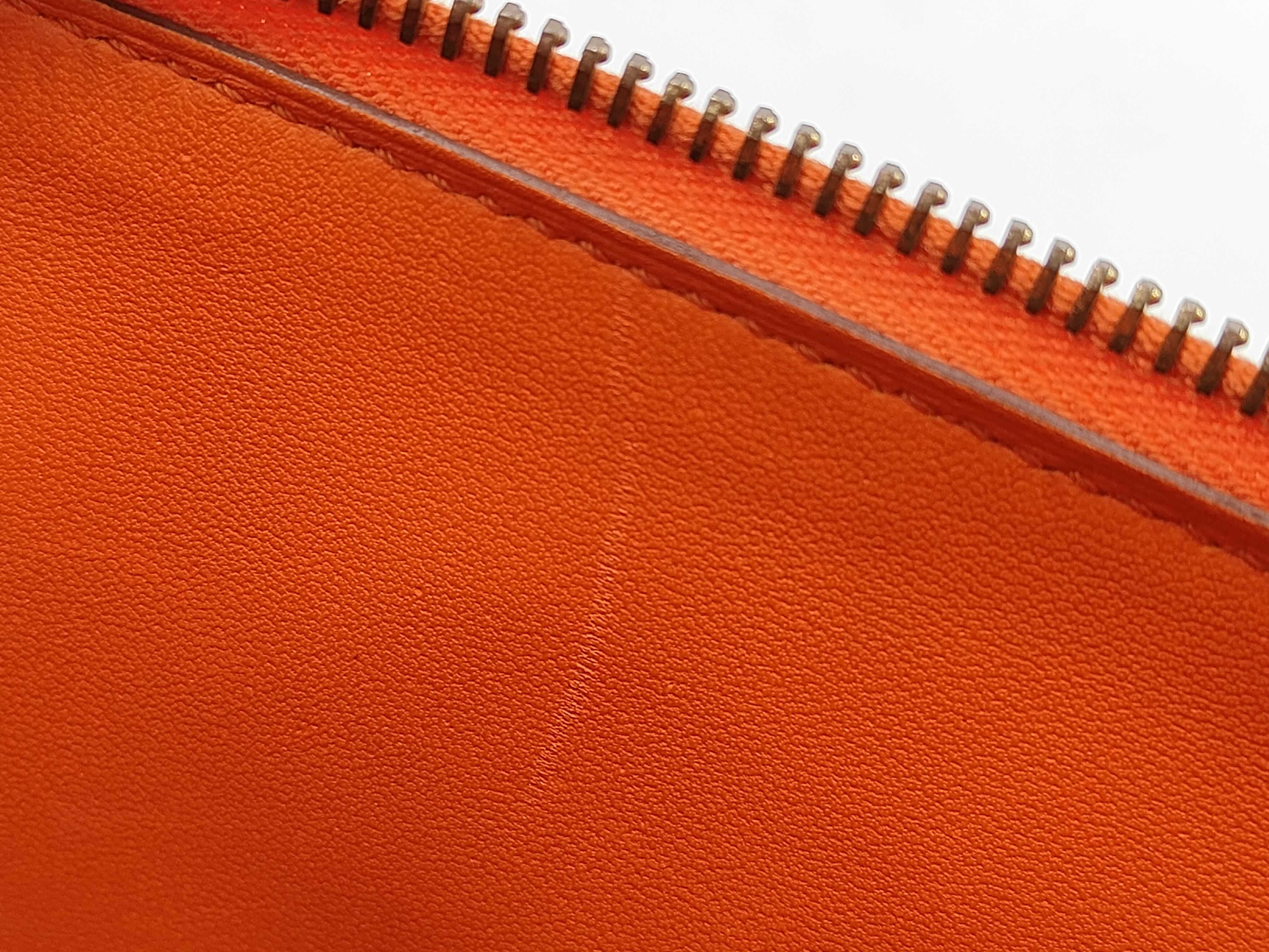 Bolide 35, Veau Epsom leather, Mango color, Gold hardware, Q stamp, Handbag — view 13