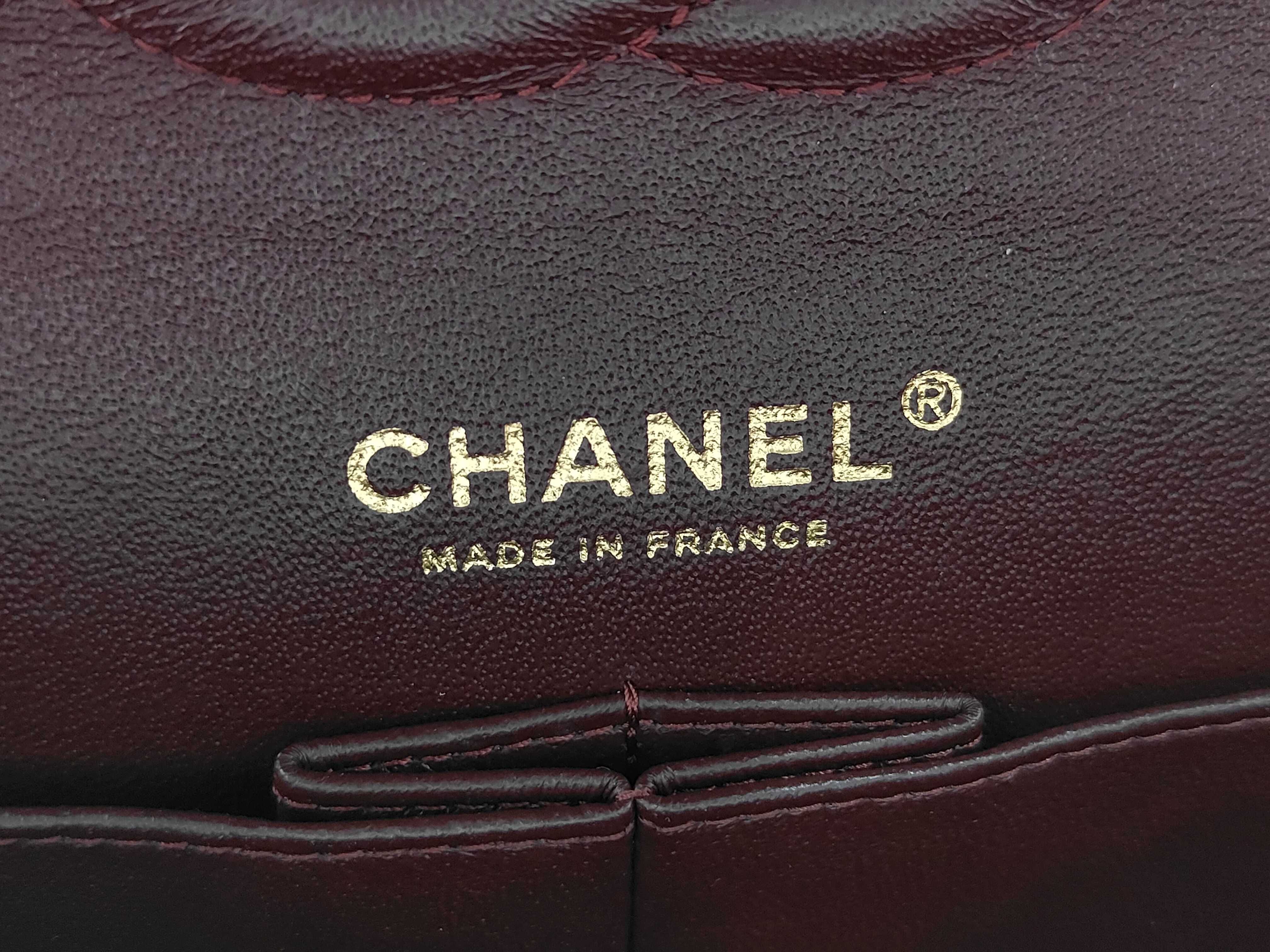 Matelassé 25 Double Flap Lambskin Chain Shoulder Bag (Serial Number 18) — view 8