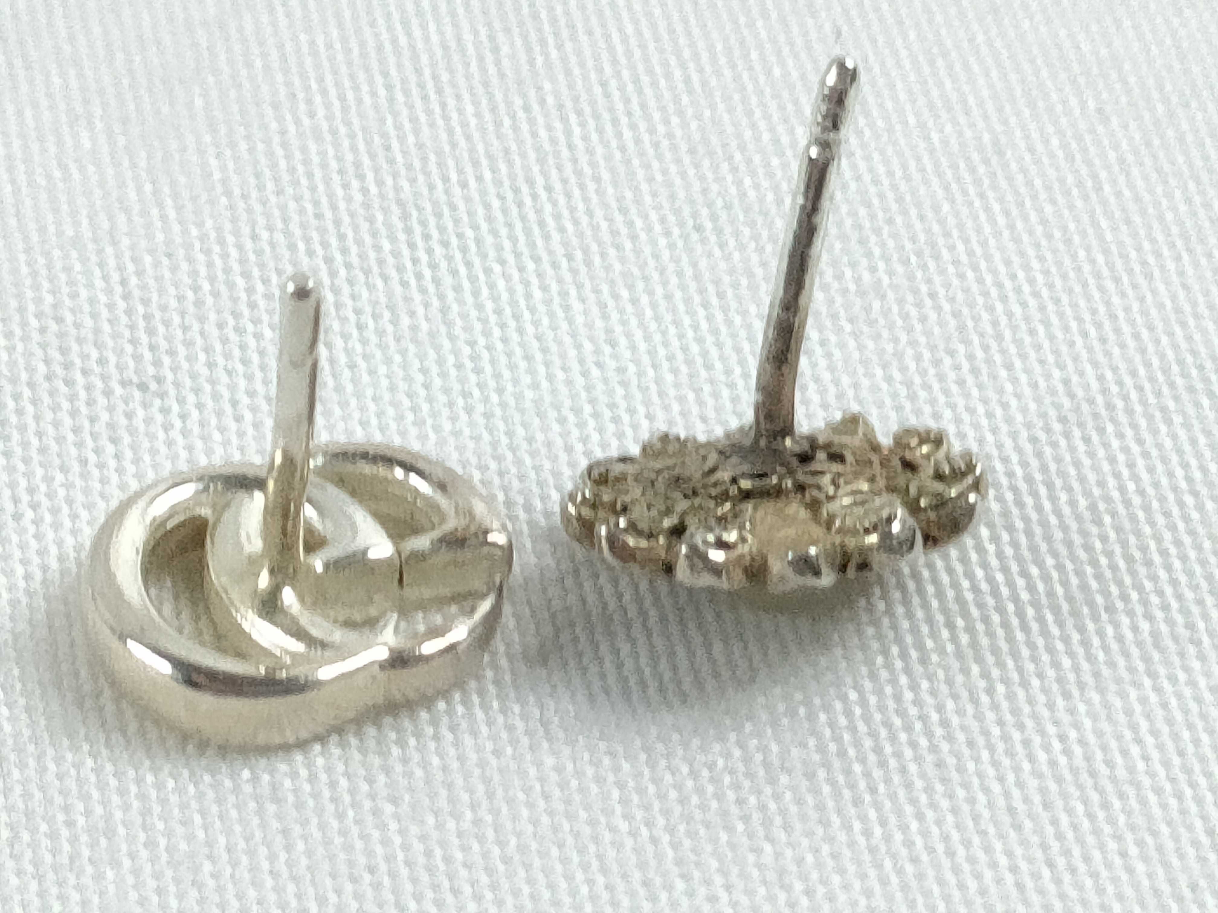 Marmont Flower Double G Silver 925 Earrings — view 5