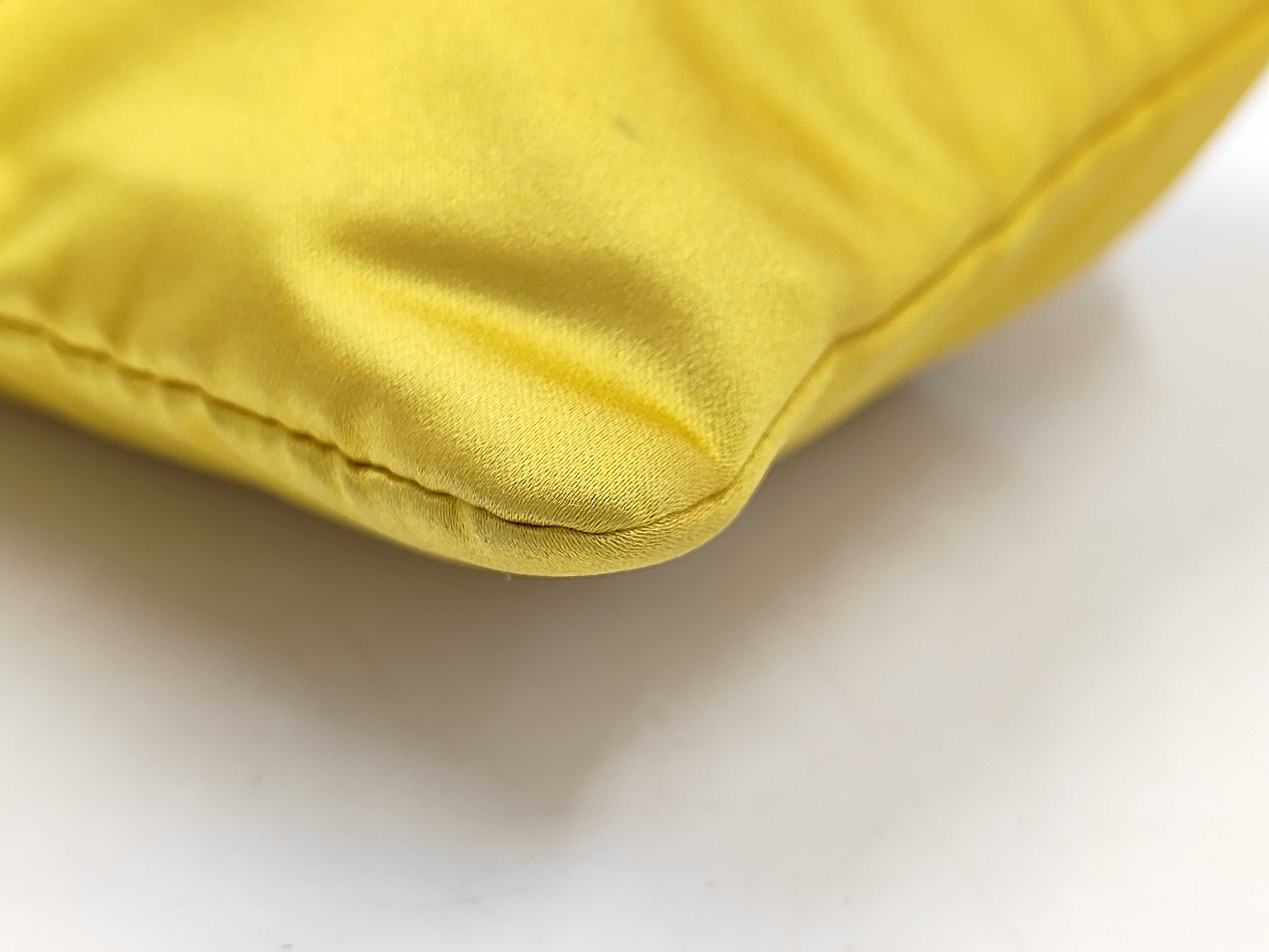 nylon drawstring pouch, yellow, 1ARE67 pouch — view 4