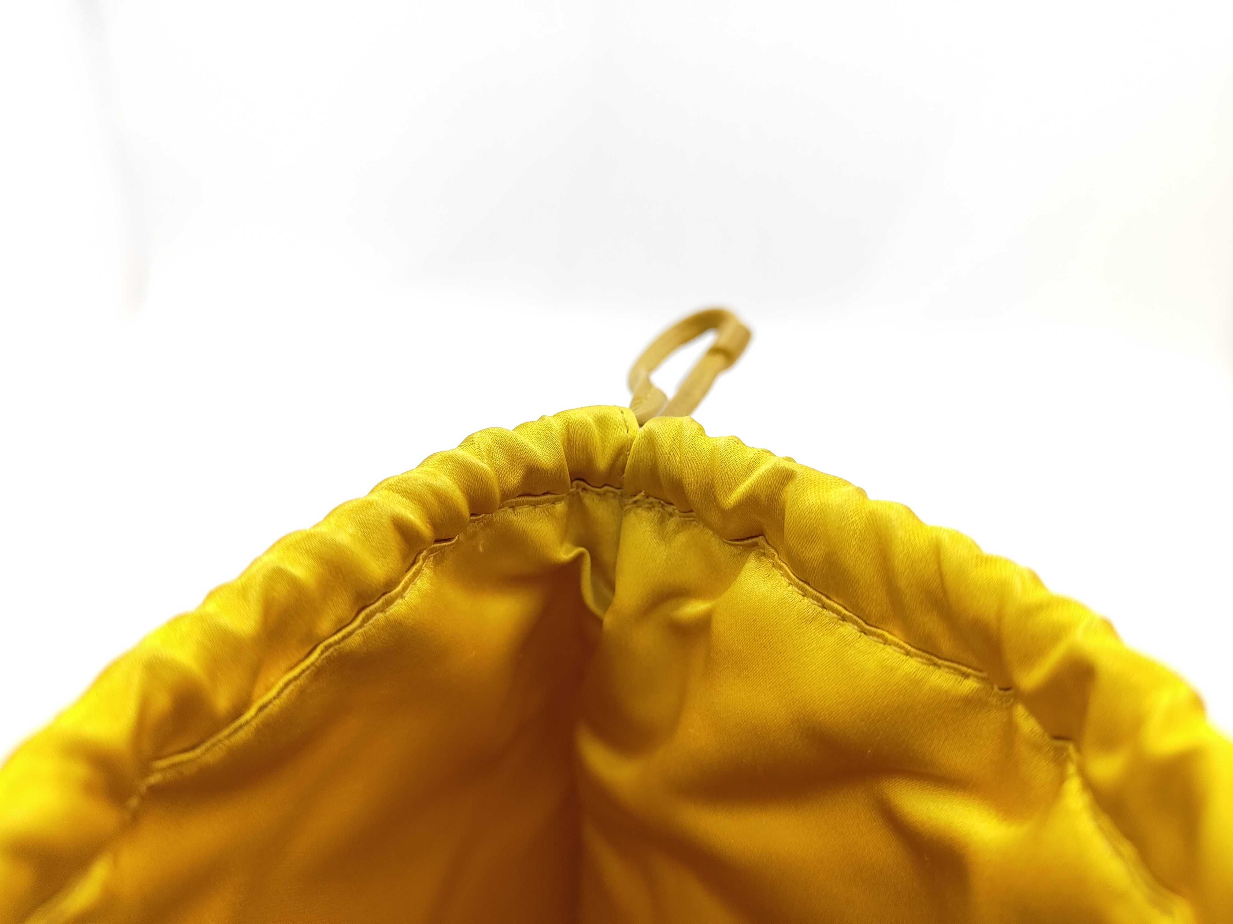 nylon drawstring pouch, yellow, 1ARE67 pouch — view 5