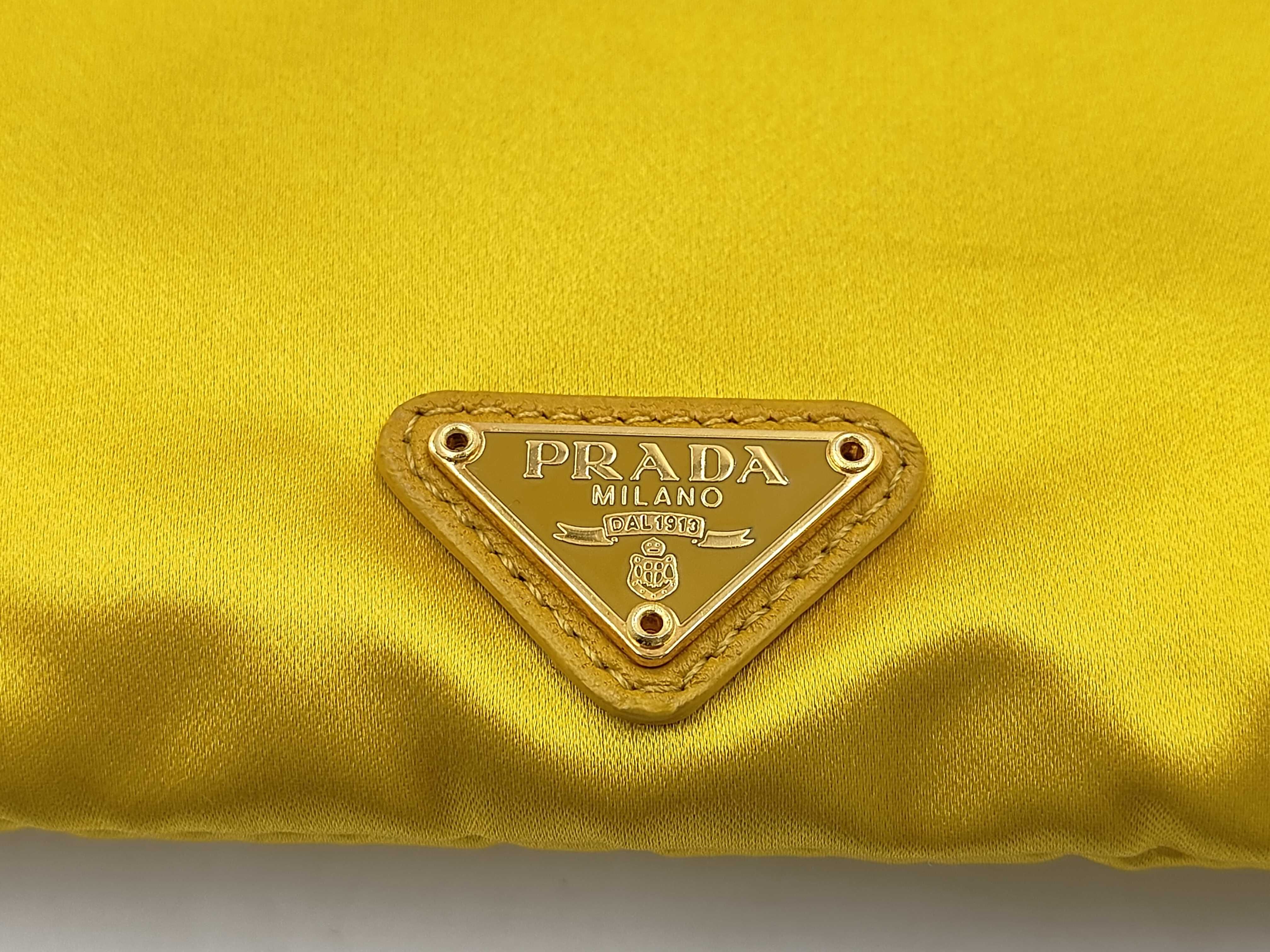 nylon drawstring pouch, yellow, 1ARE67 pouch — view 7