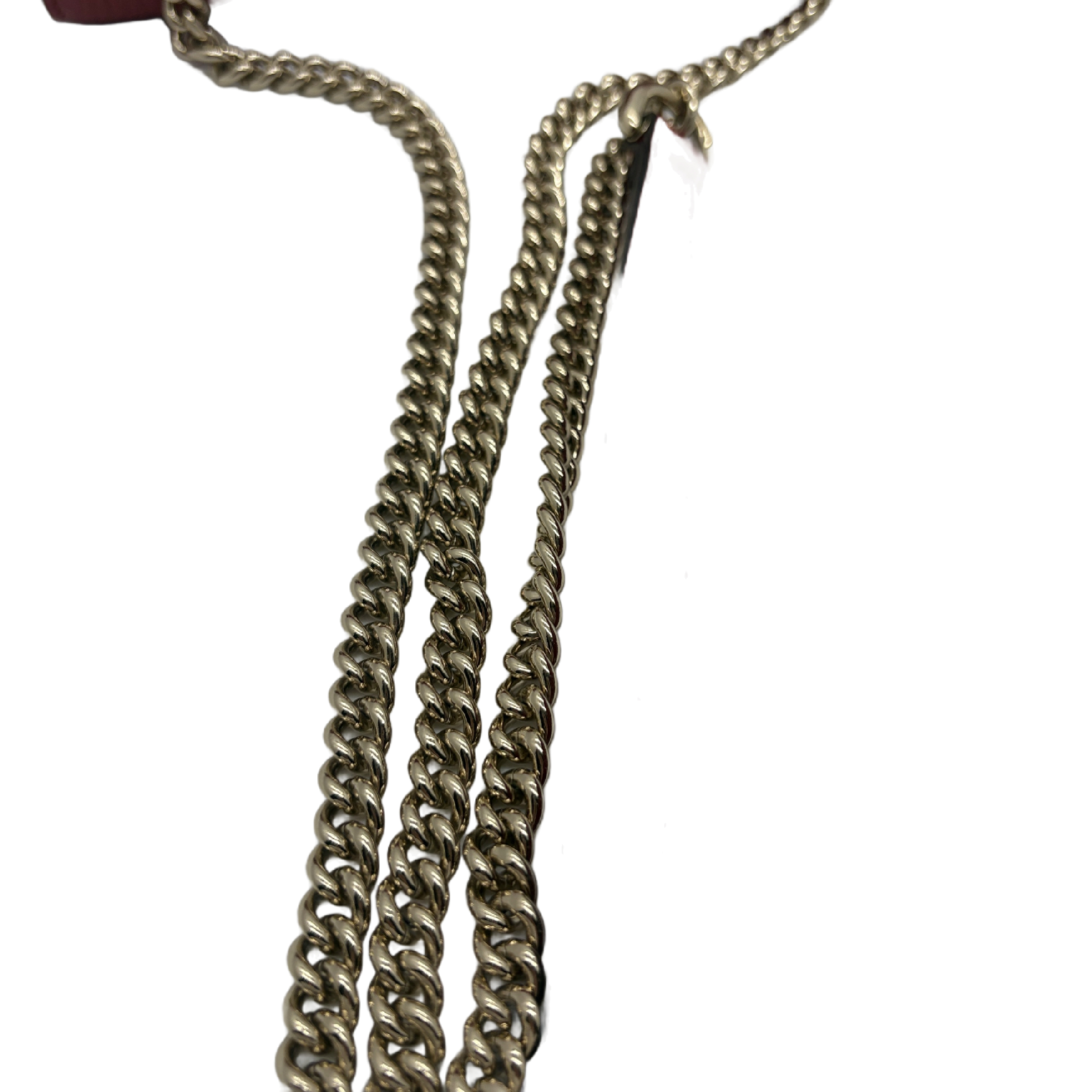 Interlocking G Leather Chain Shoulder Bag, Red. — view 11
