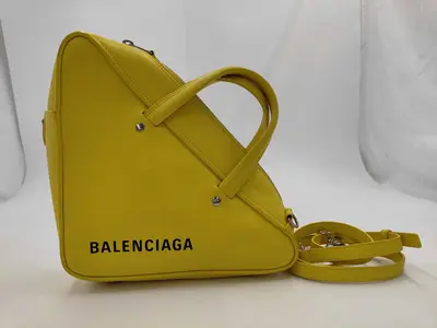 BAG 476975 TRIANGLE 2WAY YELLOW Shoulder Bag