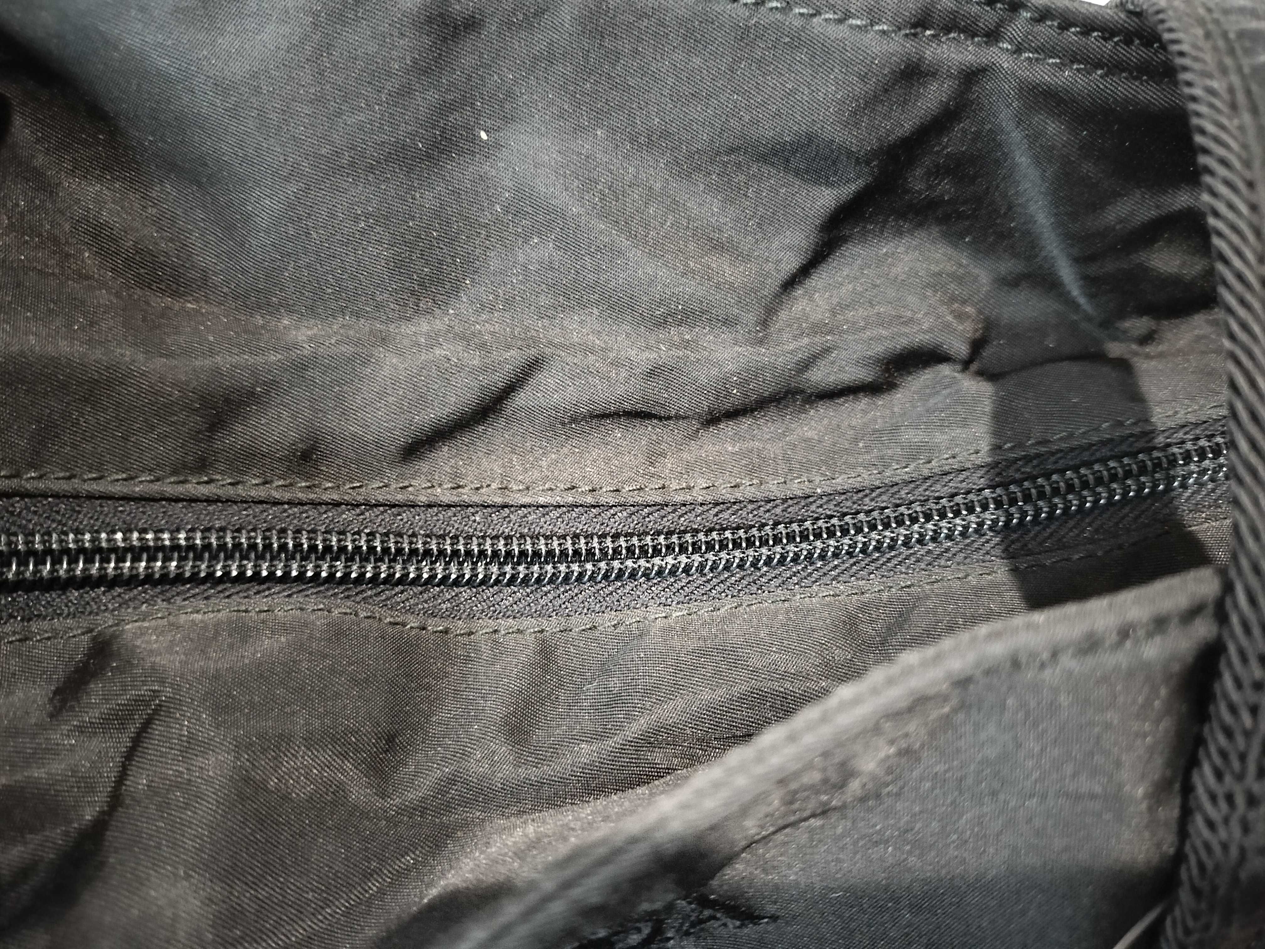Nylon Tote Bag with Embroidery, Black Handbag — view 9