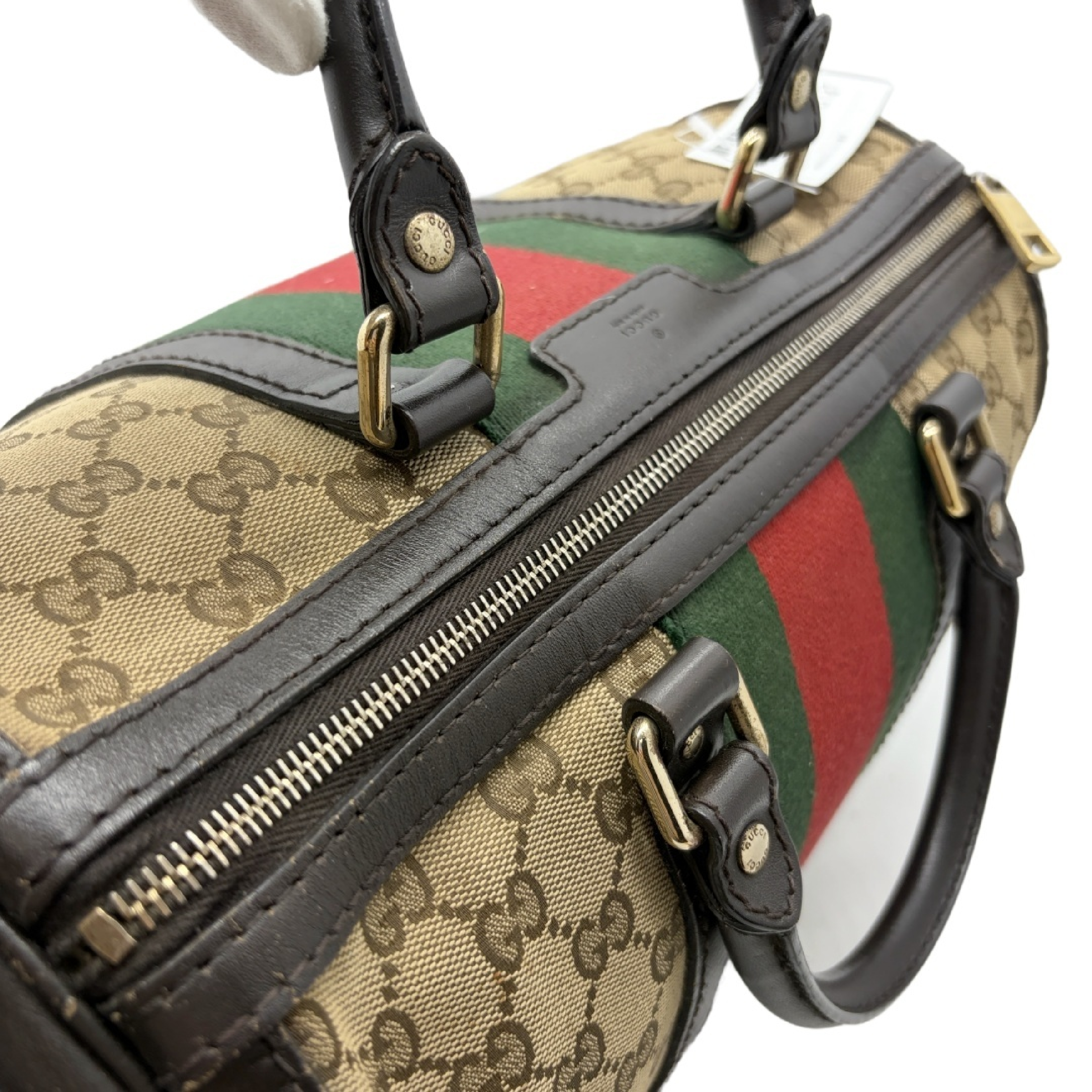 GG Canvas Sherry Line Mini Boston Bag — view 9