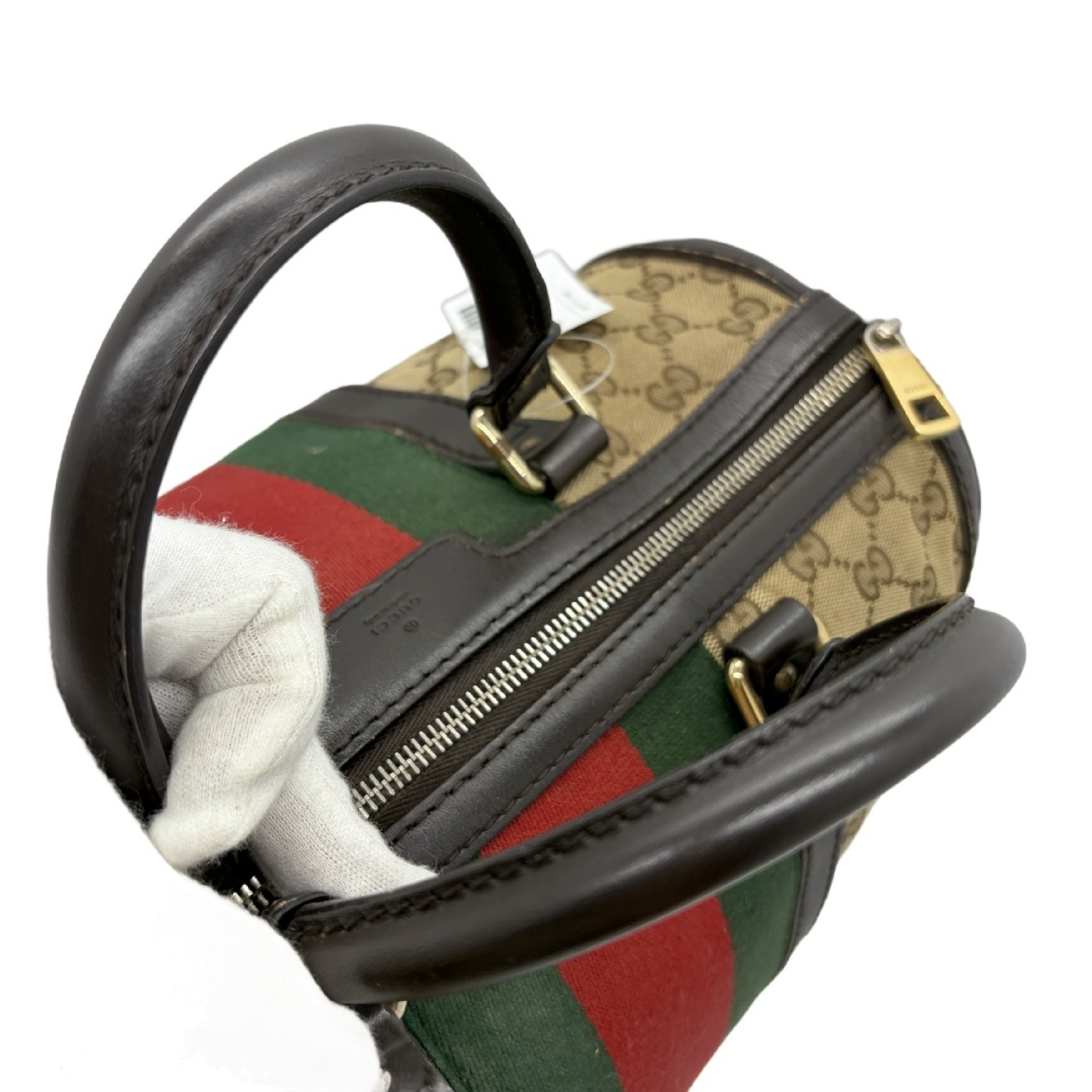 GG Canvas Sherry Line Mini Boston Bag — view 10