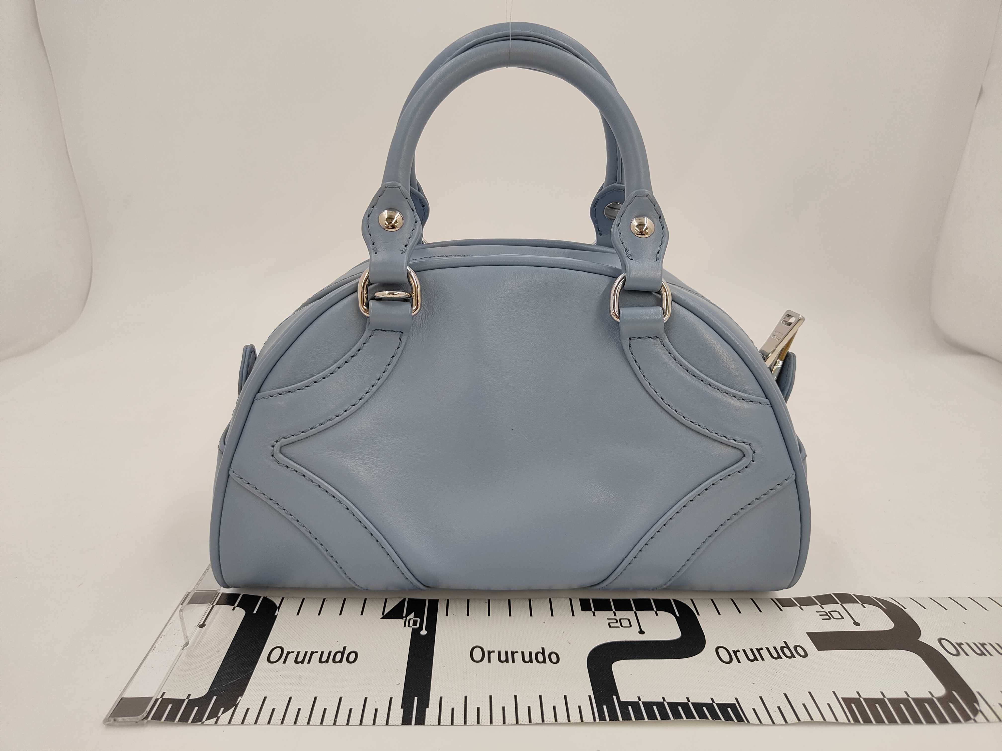 Soft Calf Leather 2-Way Bowling Handbag — view 2