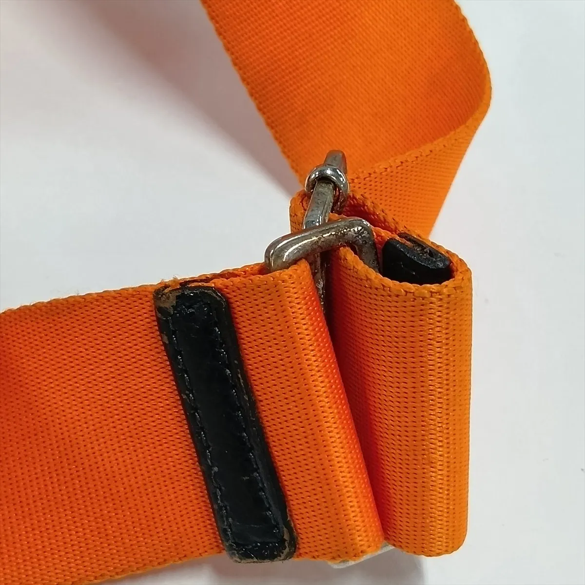 Trotter Flight Line Canvas x Leather Shoulder Bag, Navy x Orange — view 13