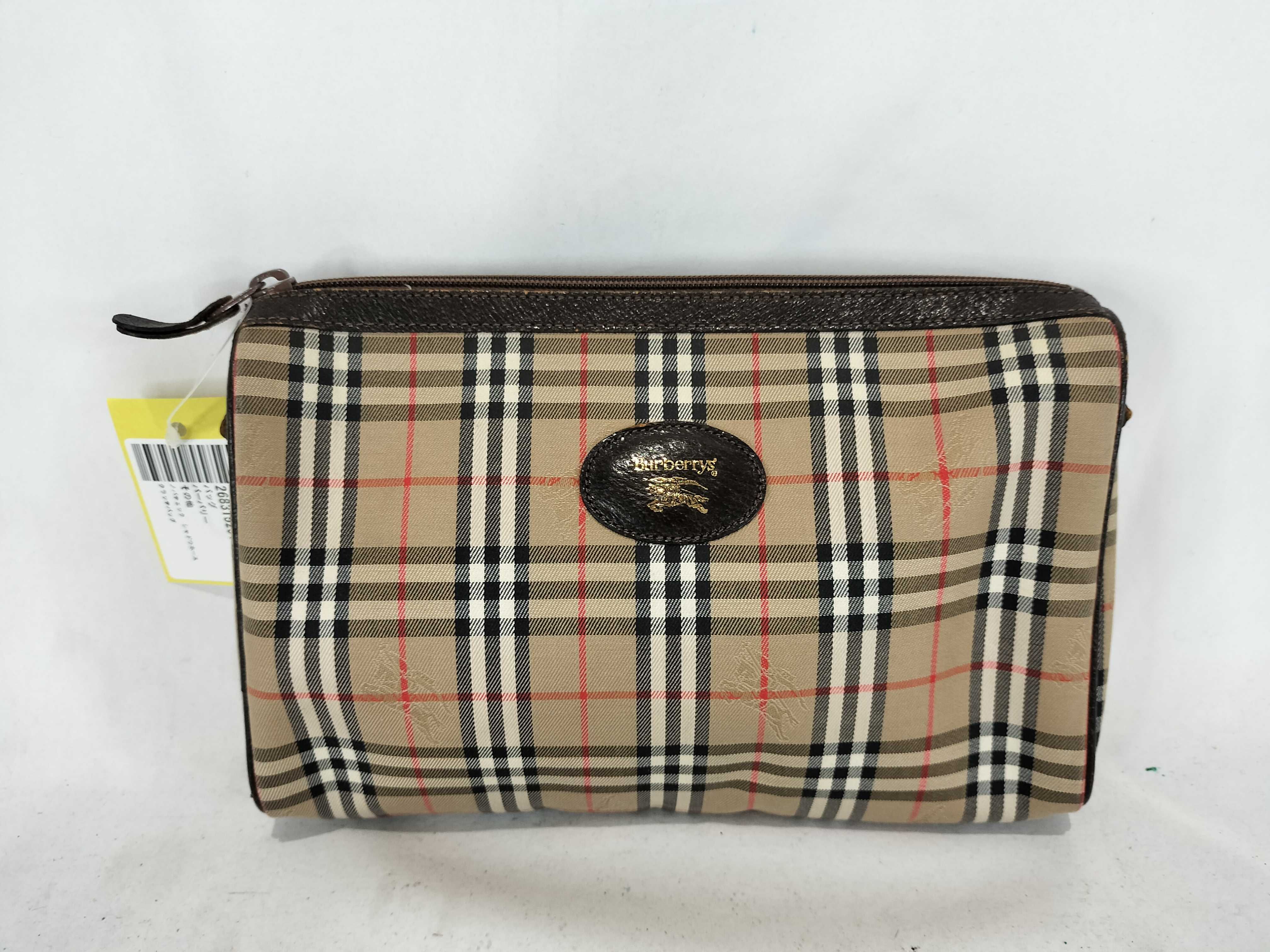 Nova Check Shadow Horse Clutch Bag Second Bag