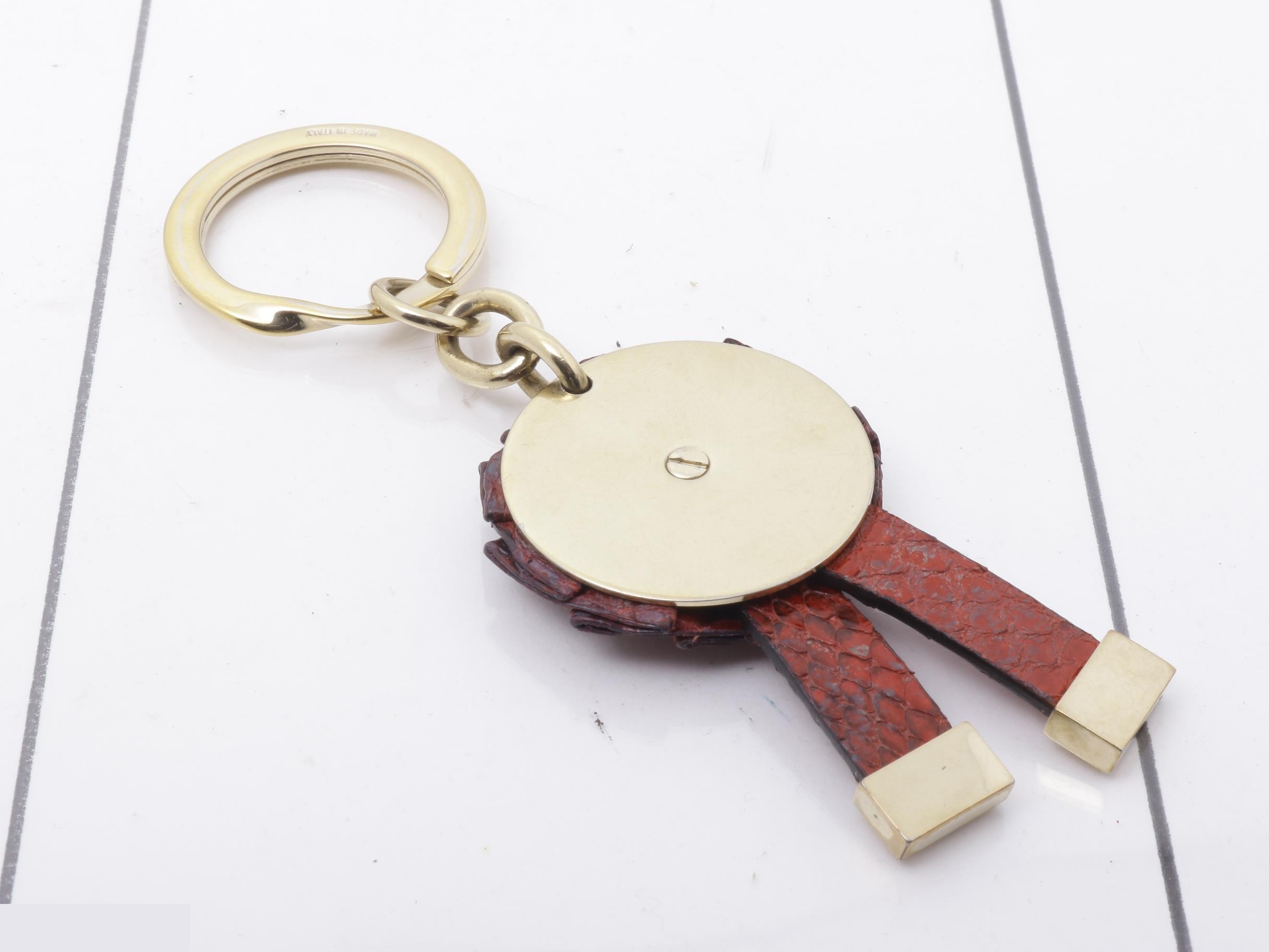 Interlocking Keyring, Red — view 2