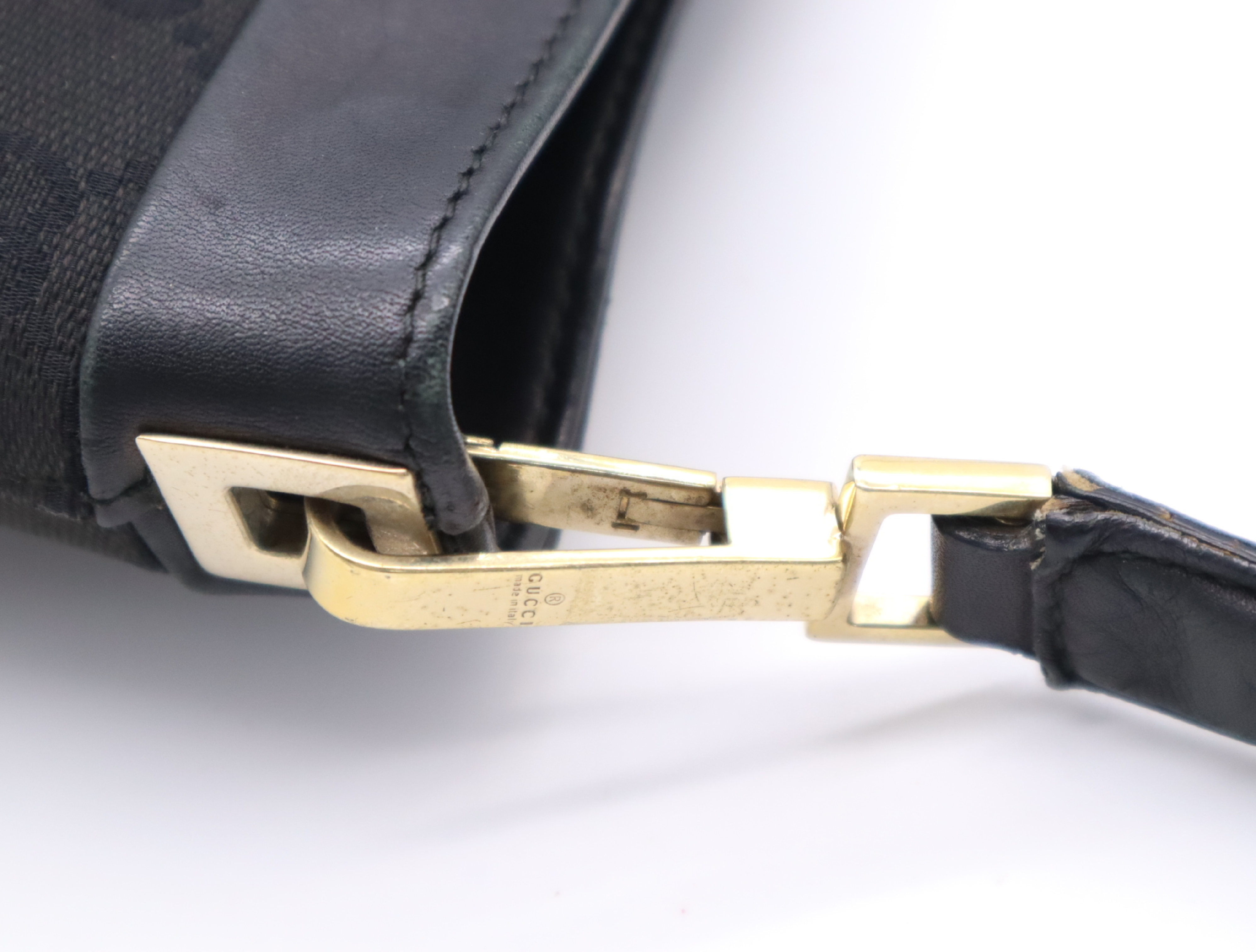 33900GG Canvas Shoulder Bag, Black Handbag — view 8