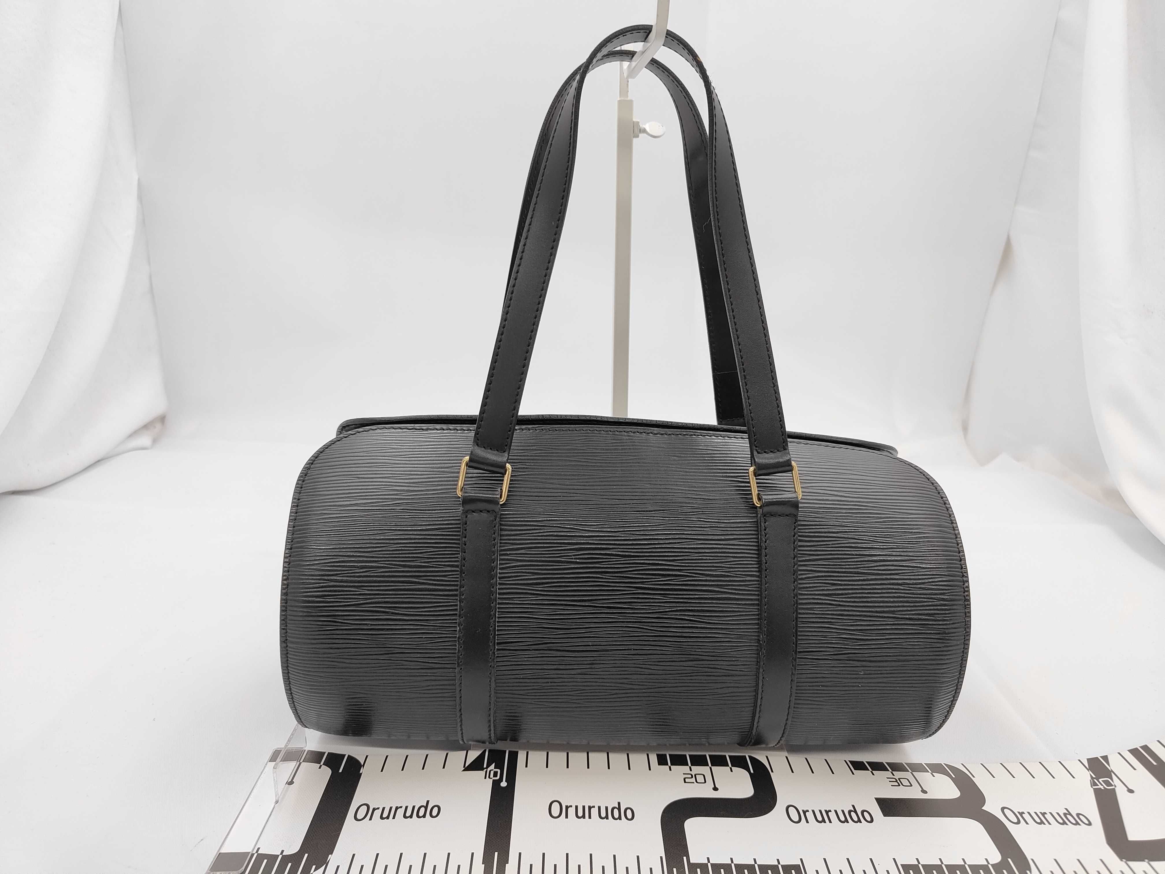 M52862 Soufflot Epi Noir Black Cylindrical Handbag — view 2