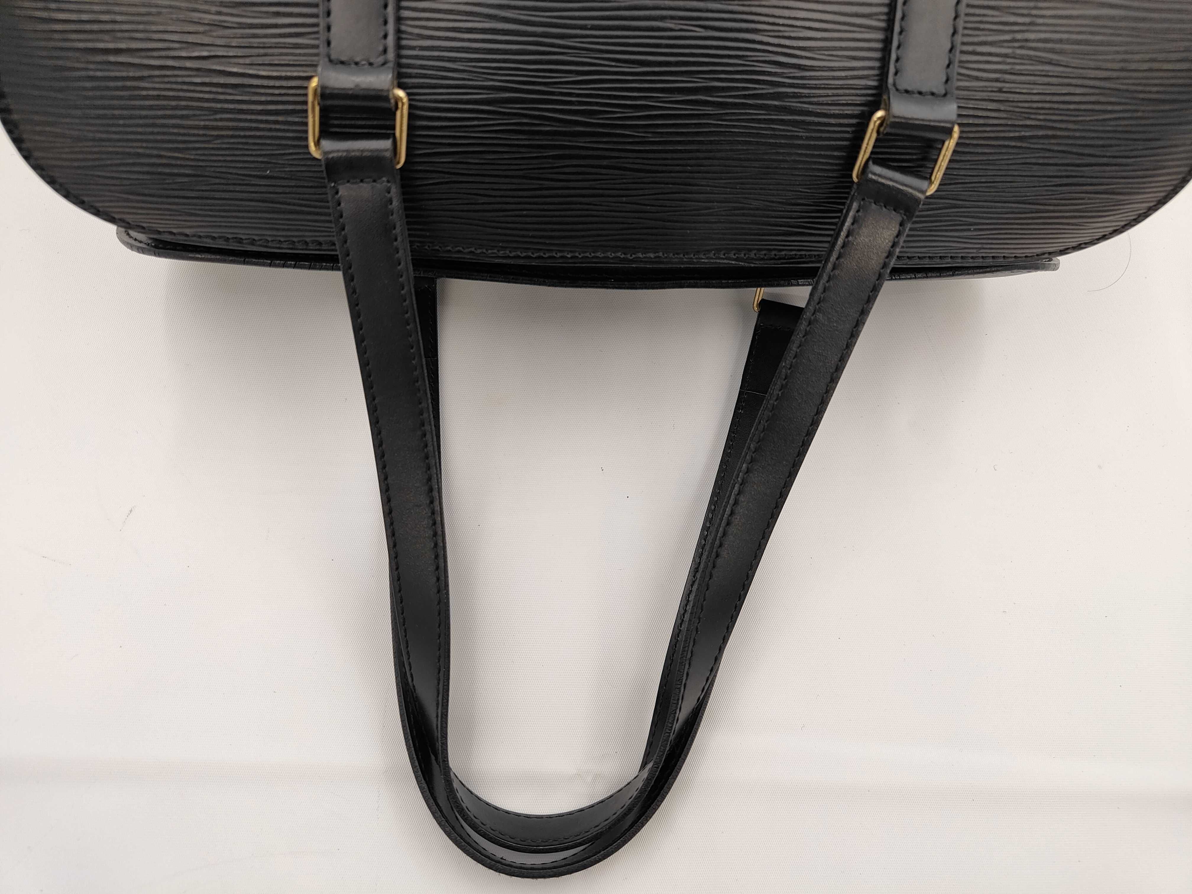 M52862 Soufflot Epi Noir Black Cylindrical Handbag — view 3