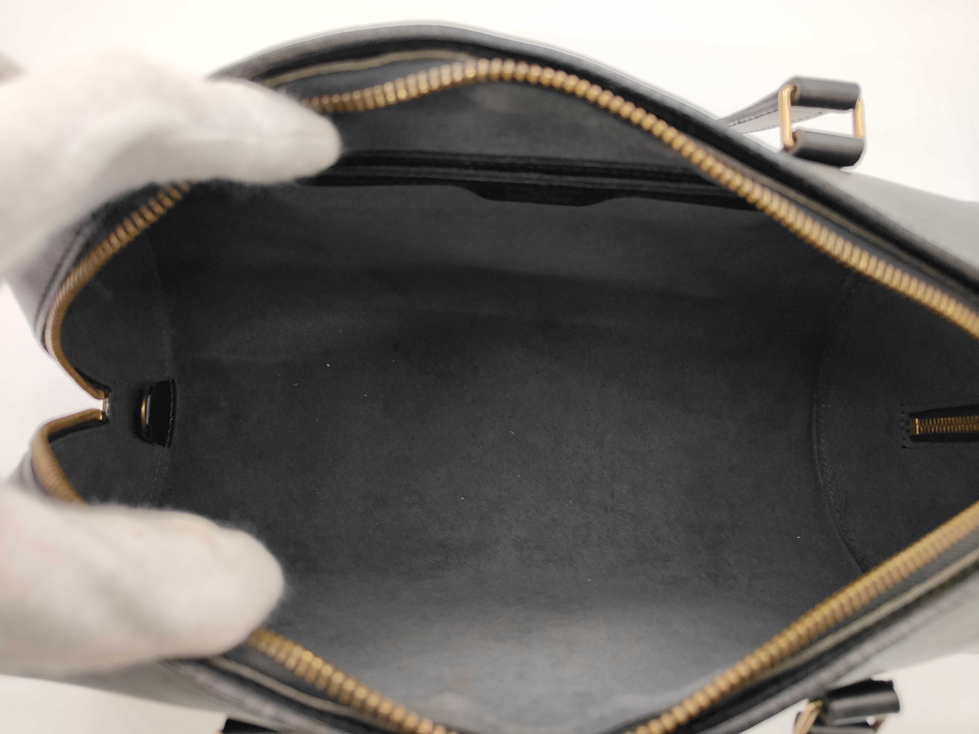 M52862 Soufflot Epi Noir Black Cylindrical Handbag — view 9