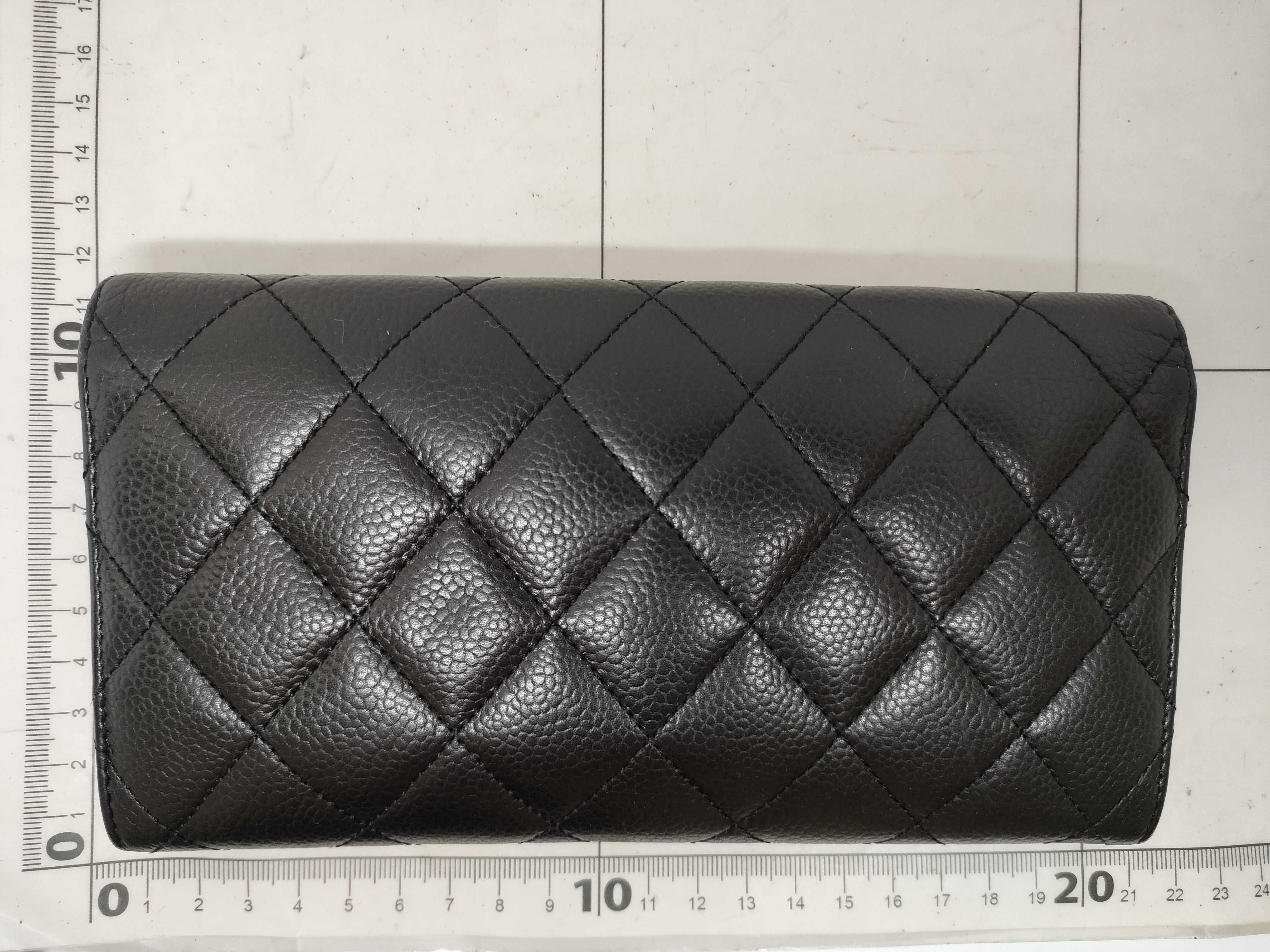 Caviar Skin Coco Matelassé Long Wallet — view 2