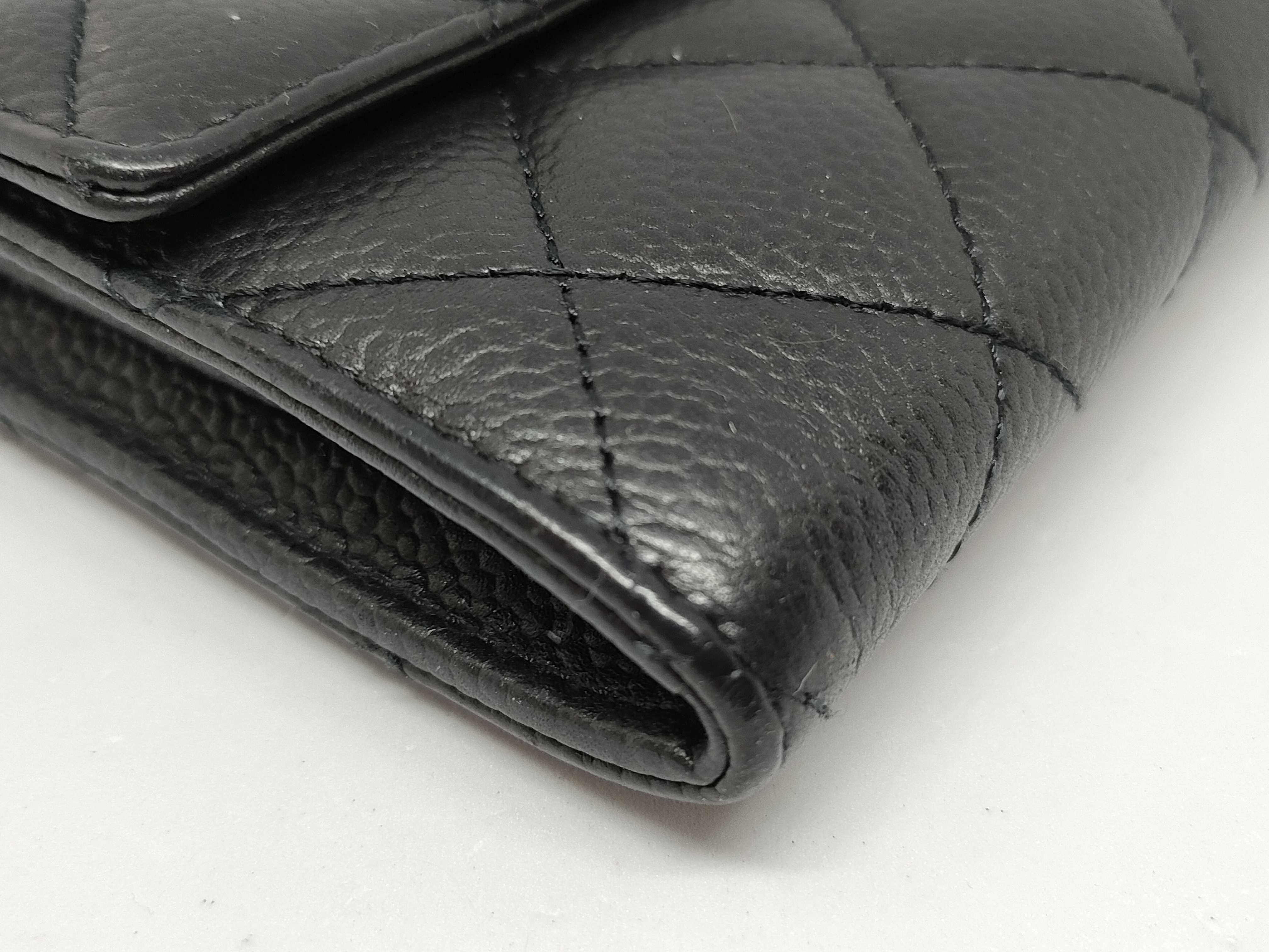 Caviar Skin Coco Matelassé Long Wallet — view 3