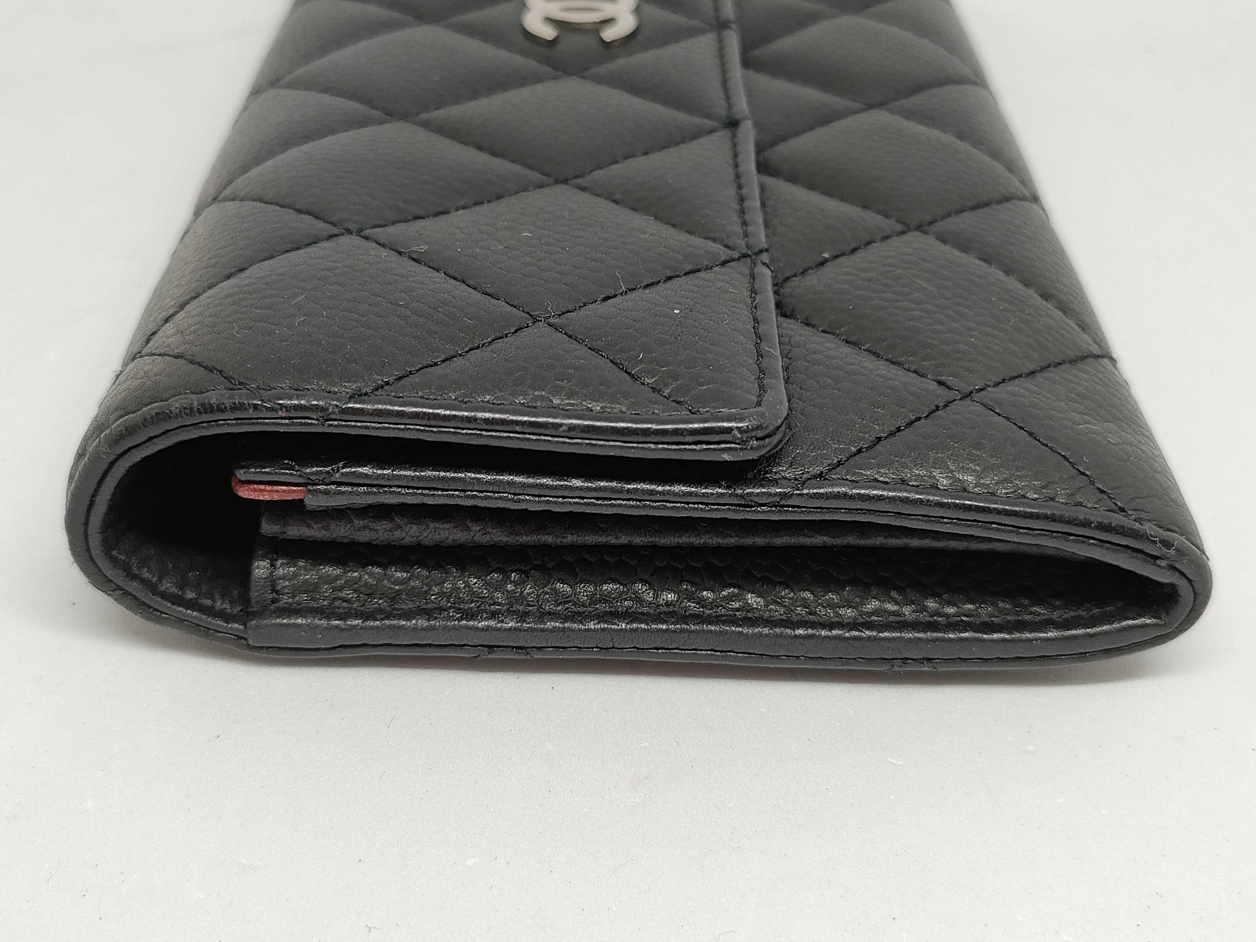 Caviar Skin Coco Matelassé Long Wallet — view 4