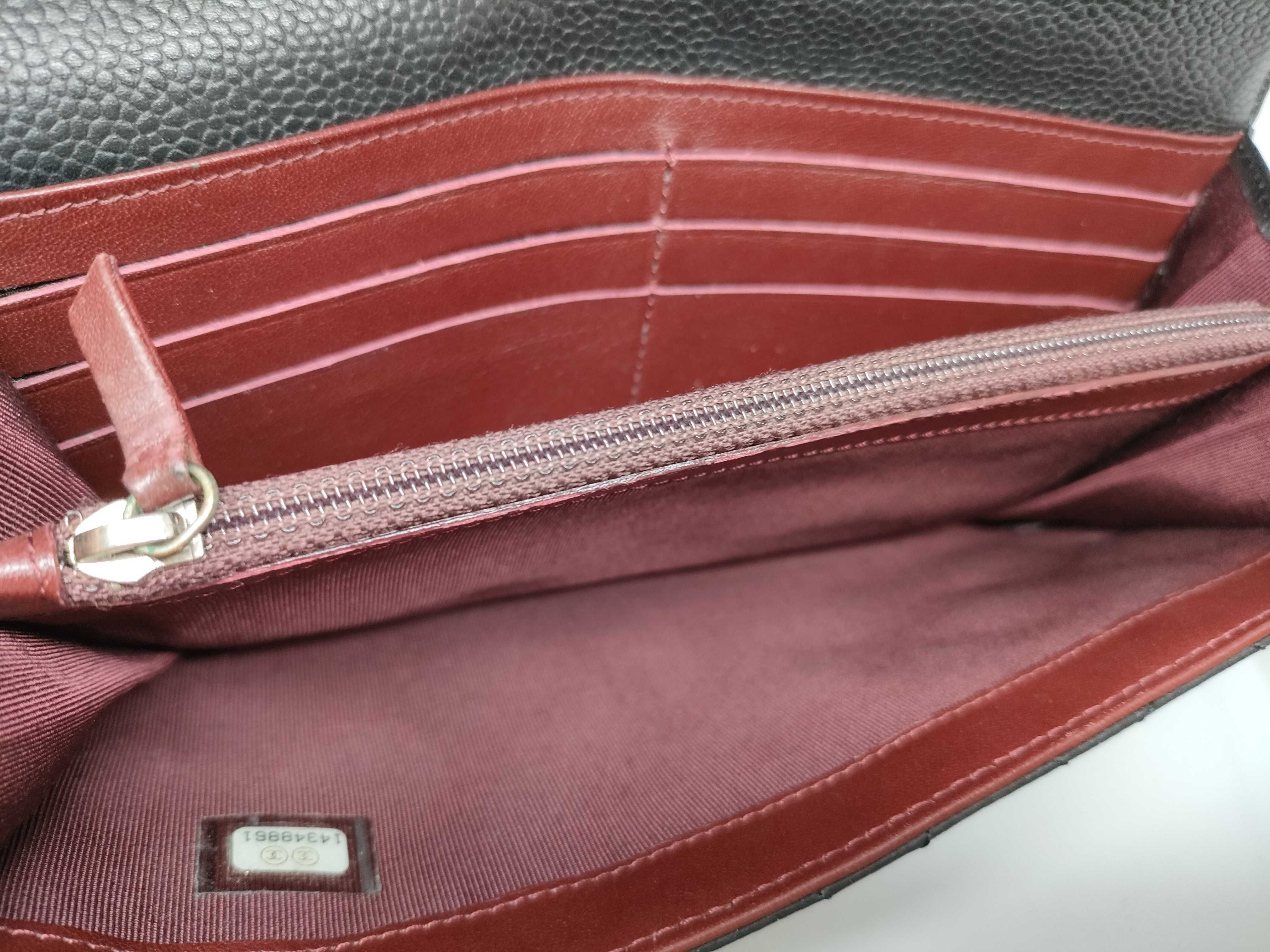 Caviar Skin Coco Matelassé Long Wallet — view 8