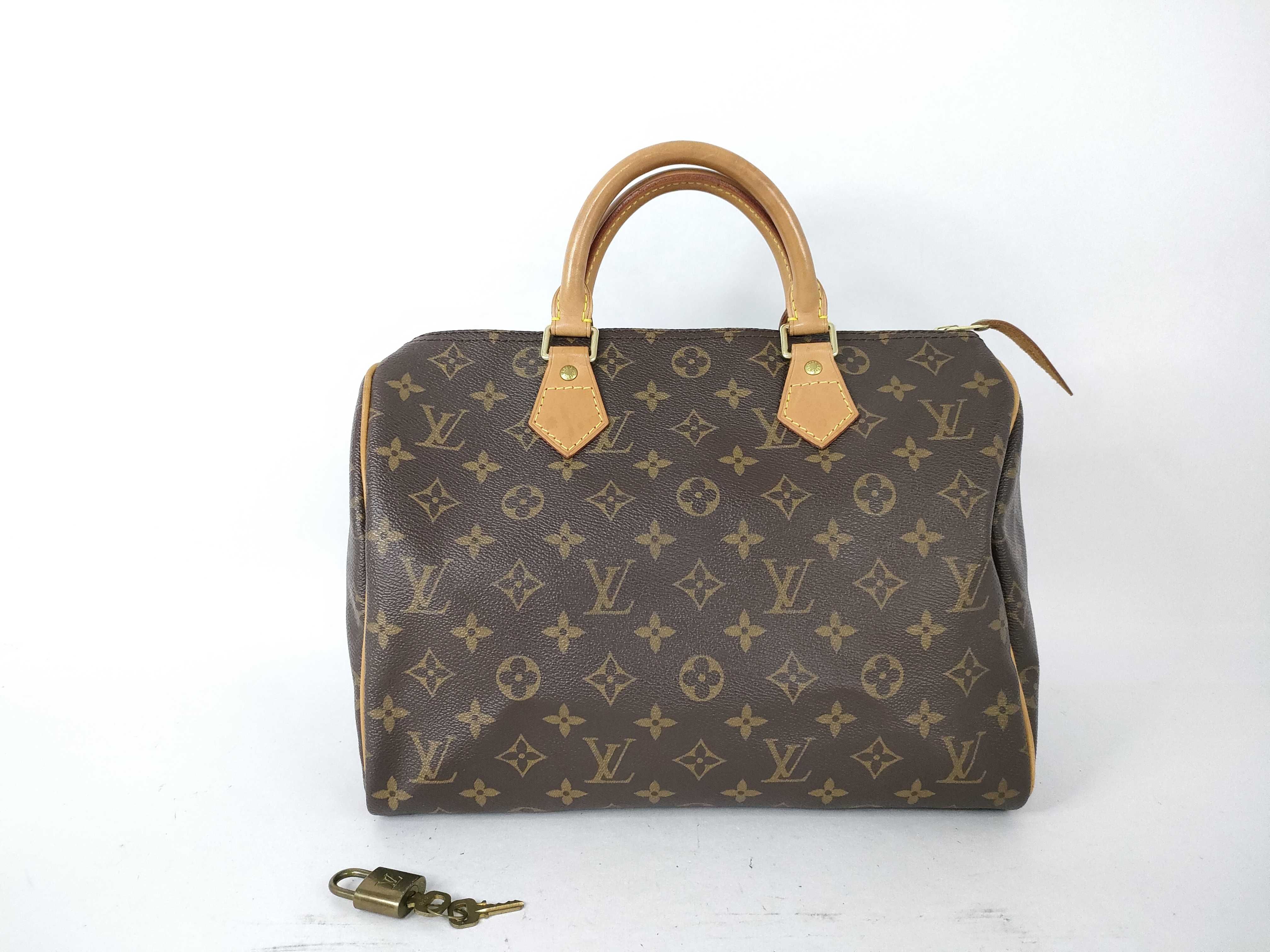 Monogram Louis Vuitton Speedy 30 Monogram M41526 Handbag (VO8172) Handbag