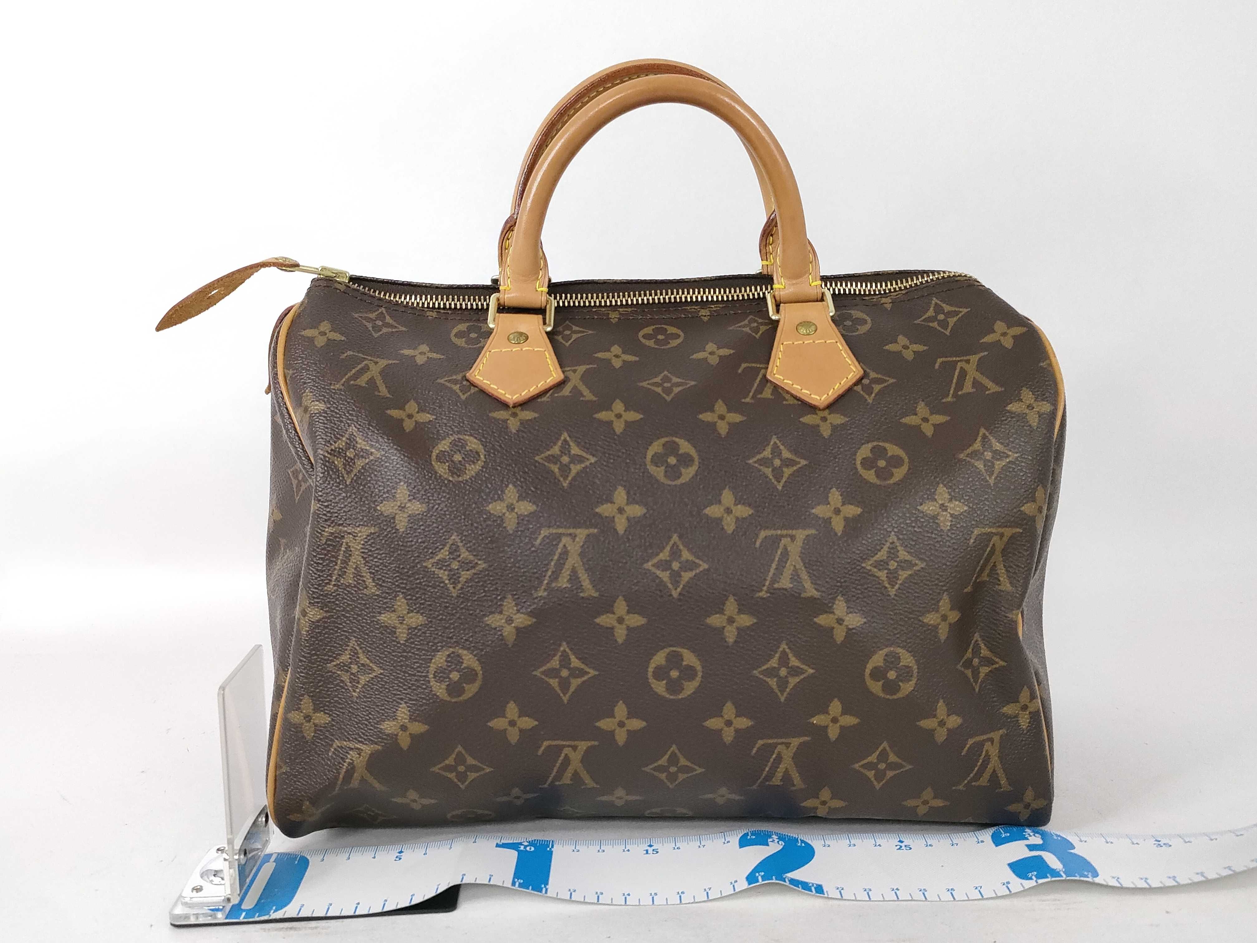 Monogram Louis Vuitton Speedy 30 Monogram M41526 Handbag (VO8172) Handbag — view 2