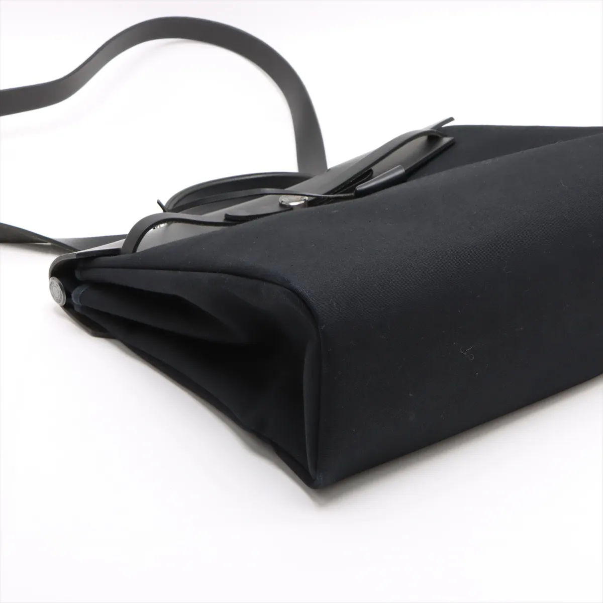 Ale Bag MM Toile Officier x Vache Hunter Black Silver Hardware D:2000 — view 4