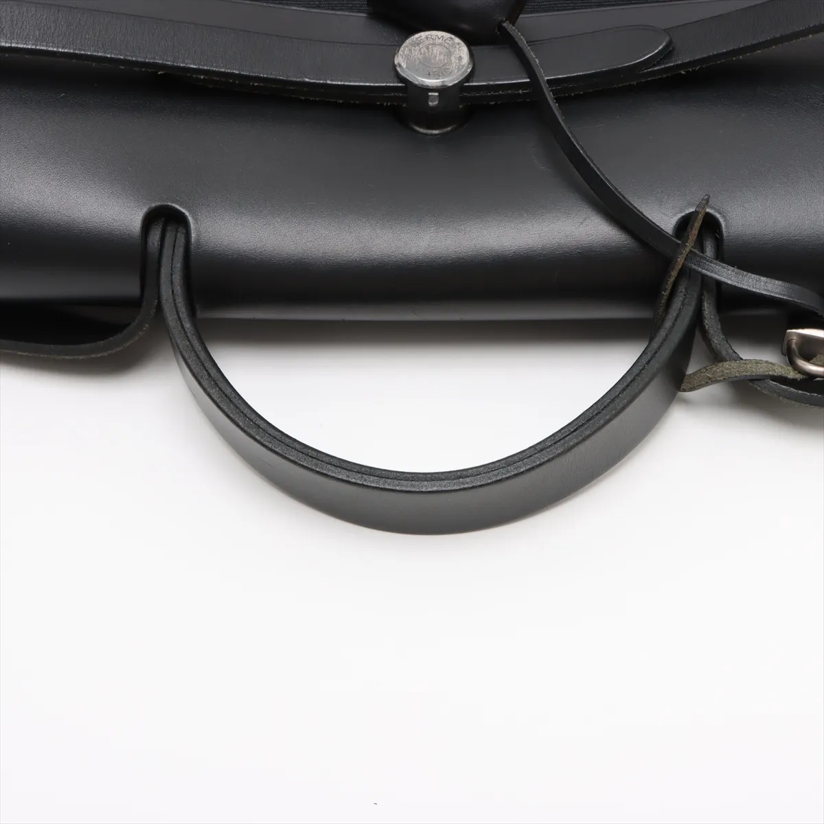 Ale Bag MM Toile Officier x Vache Hunter Black Silver Hardware D:2000 — view 5