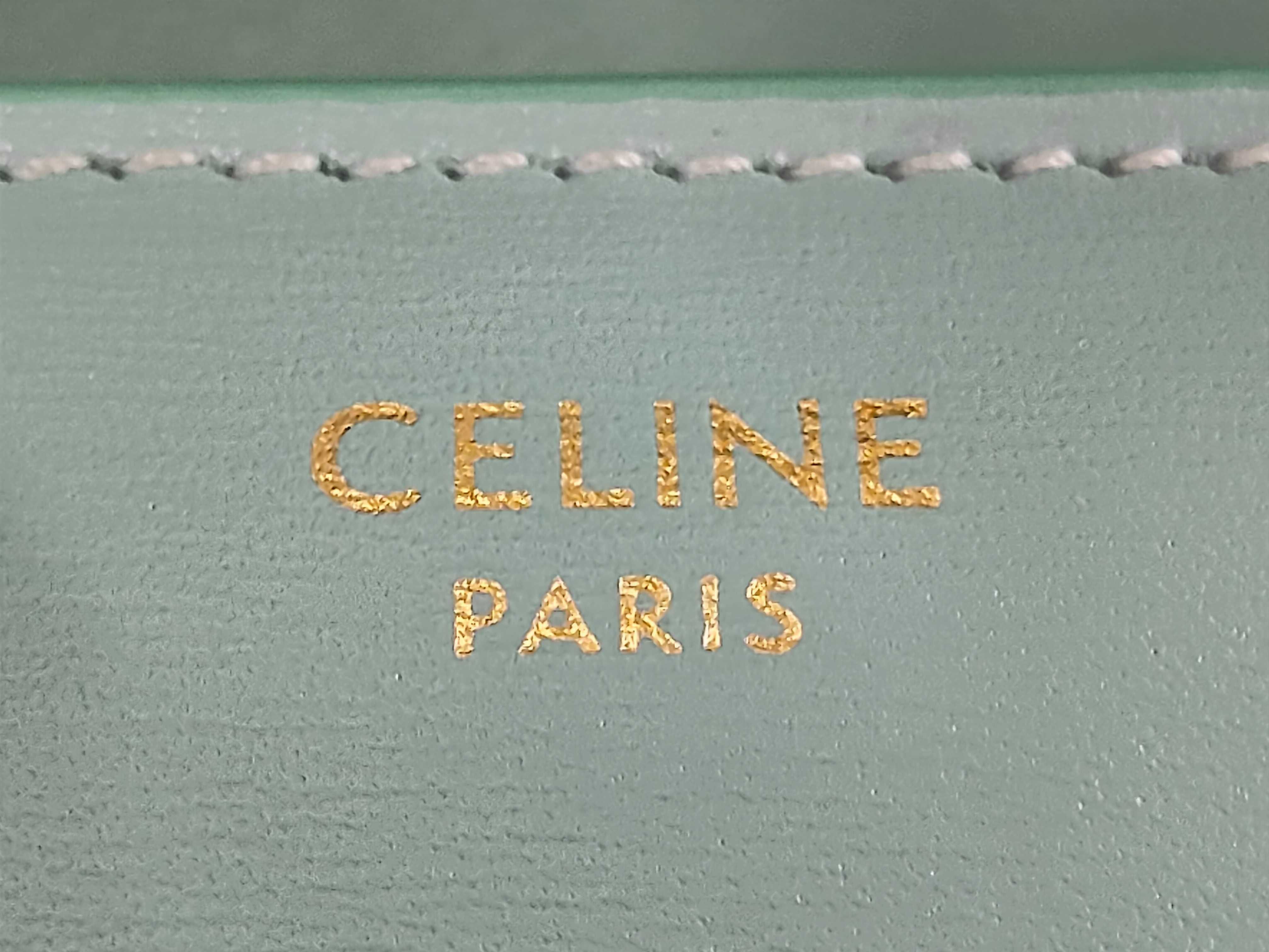 Triomphe Small Flap Wallet Leather Compact Wallet Green — view 12