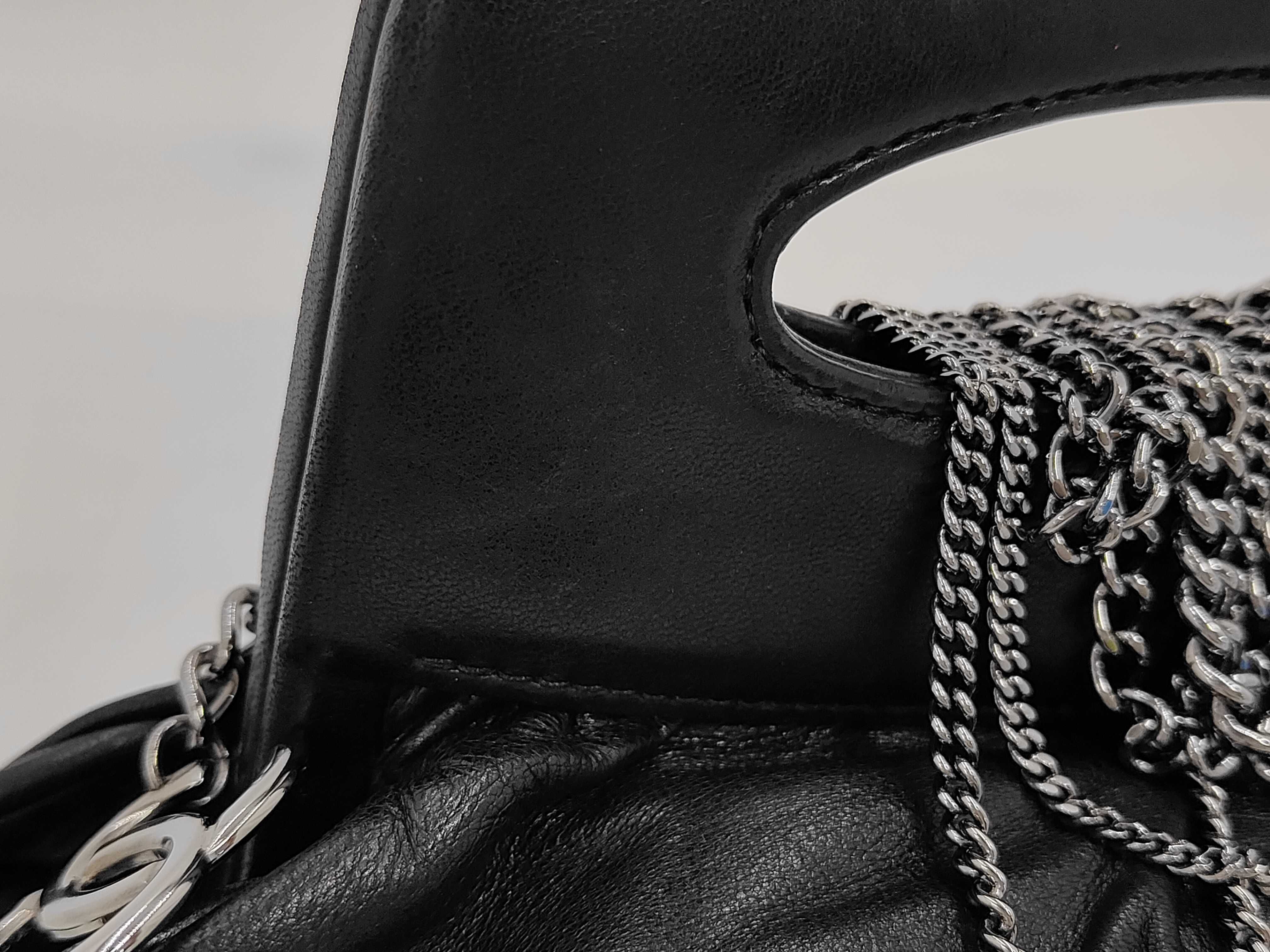 Chain Lambskin Handbag — view 7