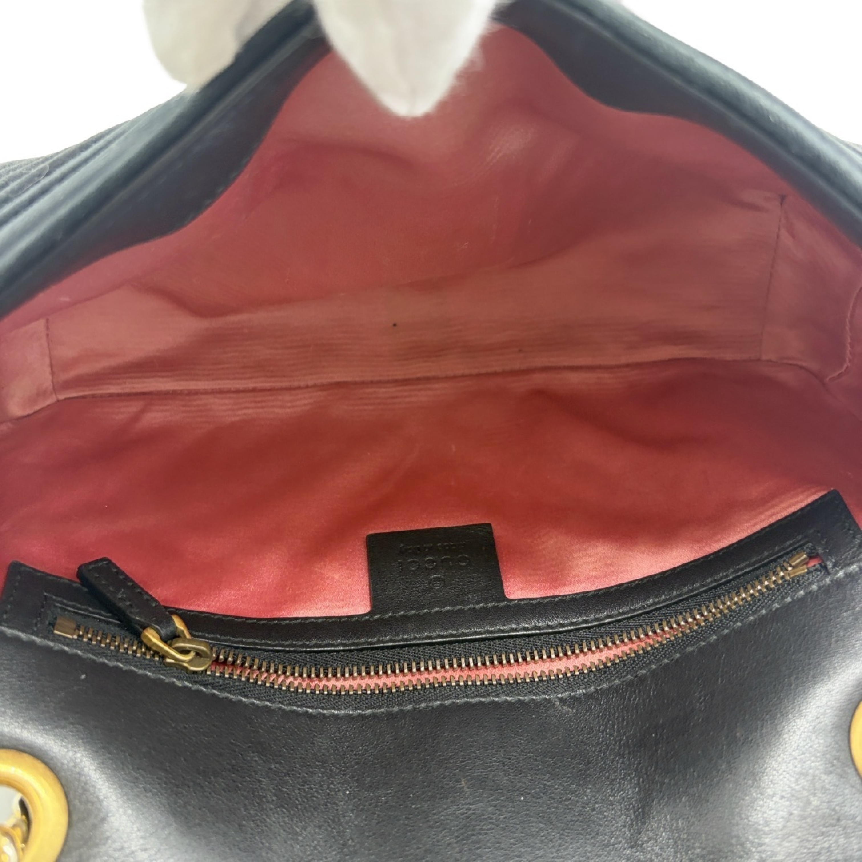 GG Marmont Matelassé Velvet Chain Shoulder Bag — view 12
