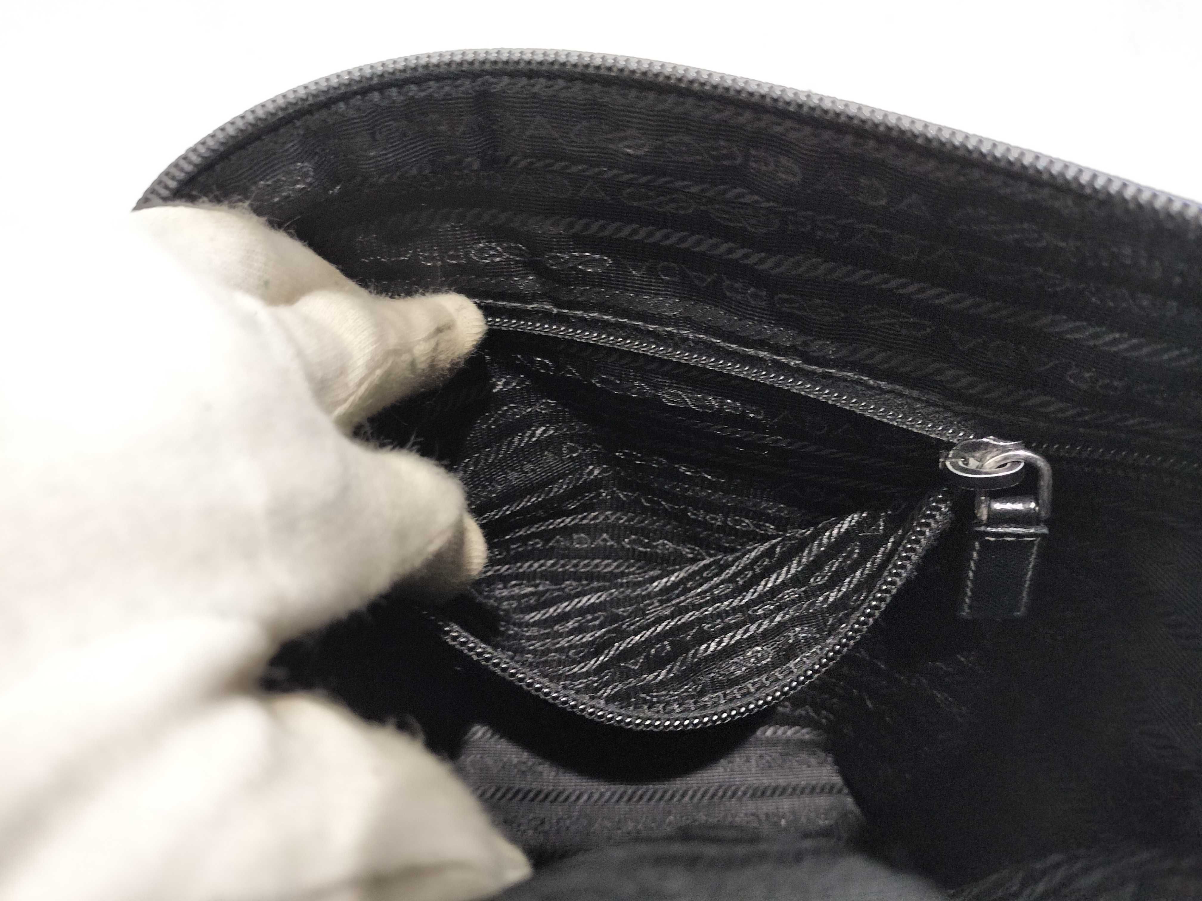 Nylon Triangle Logo Shoulder Bag — view 12