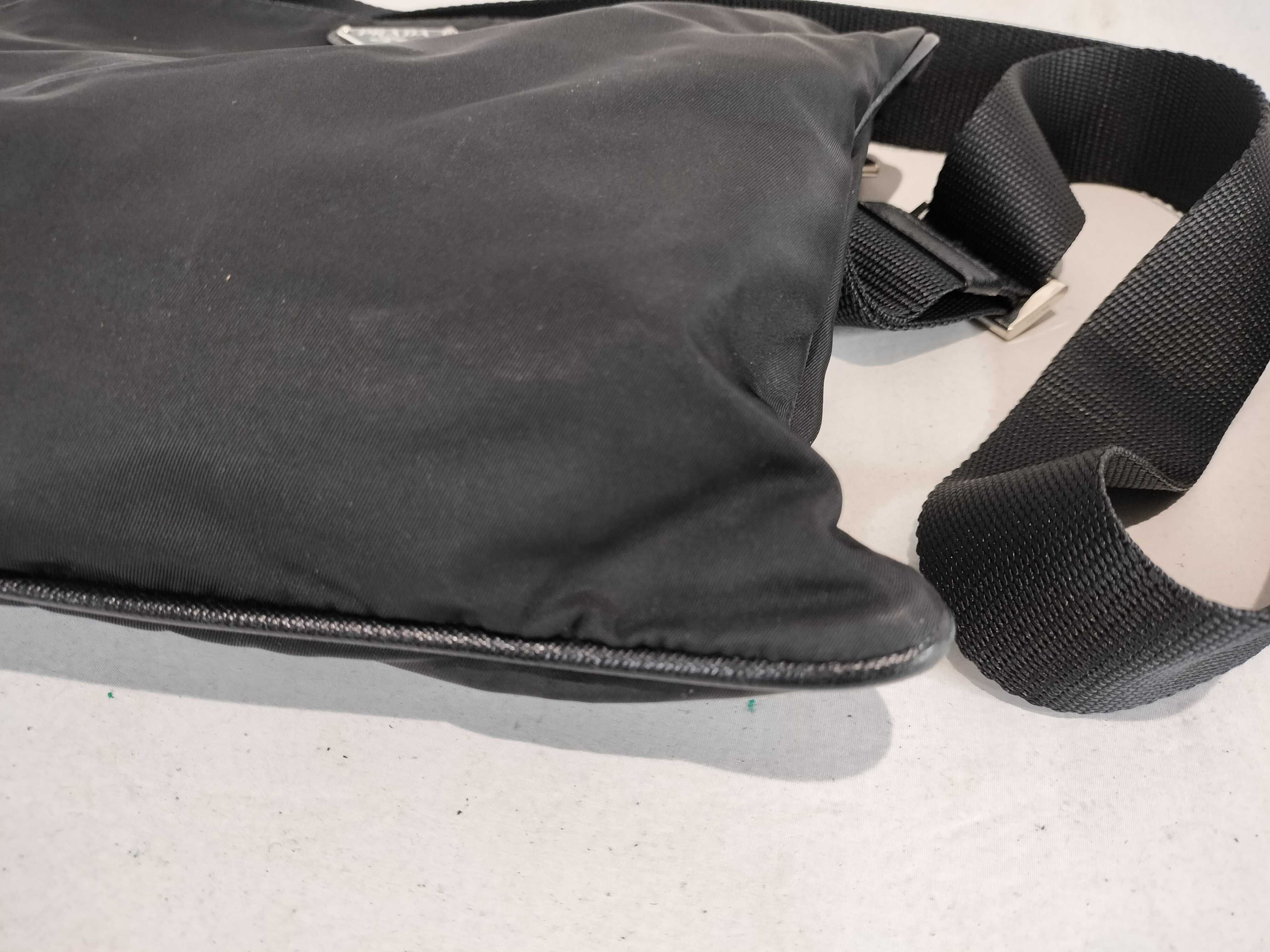 Nylon Triangle Logo Shoulder Bag — view 6