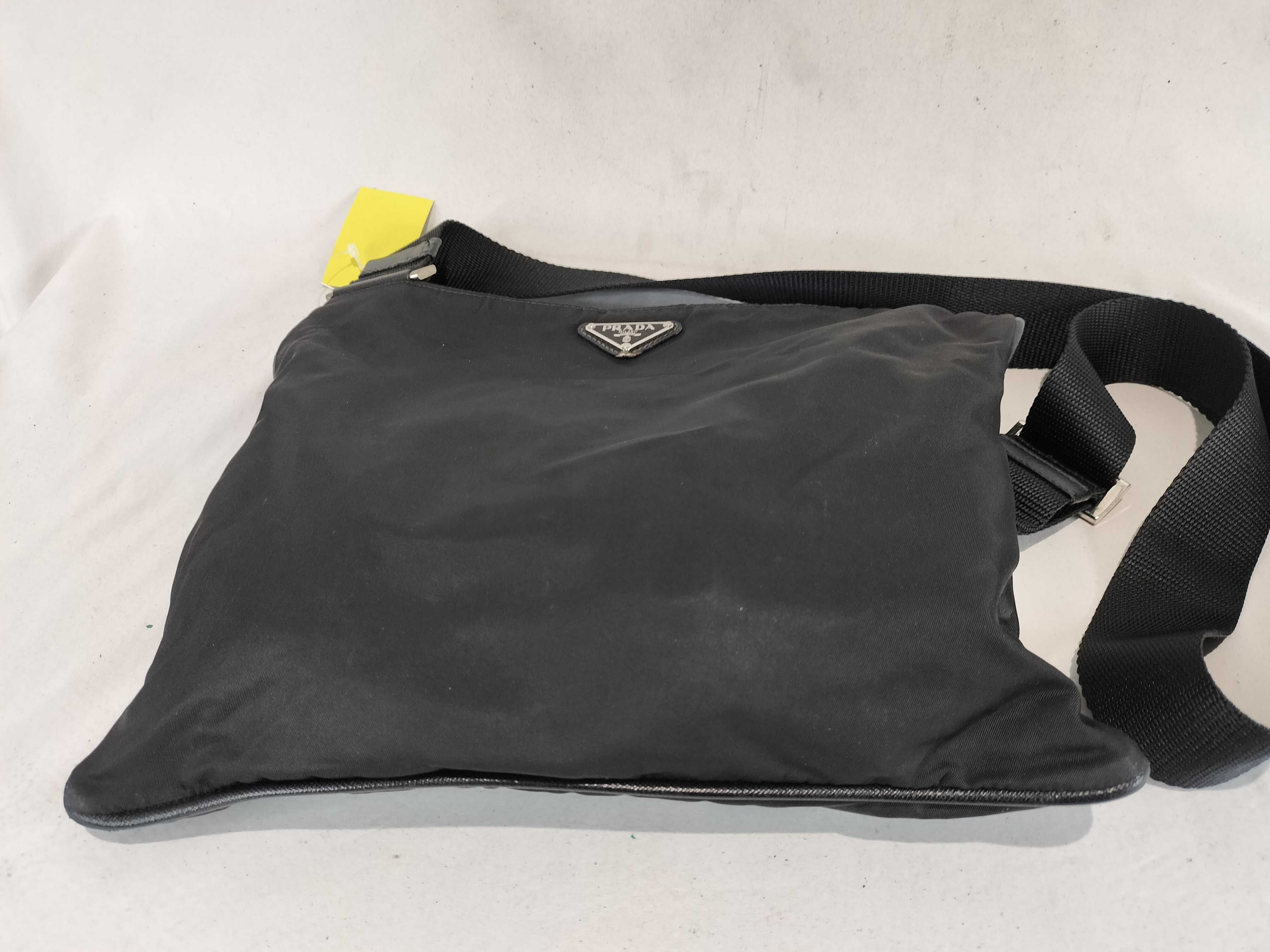 Nylon Triangle Logo Shoulder Bag — view 7