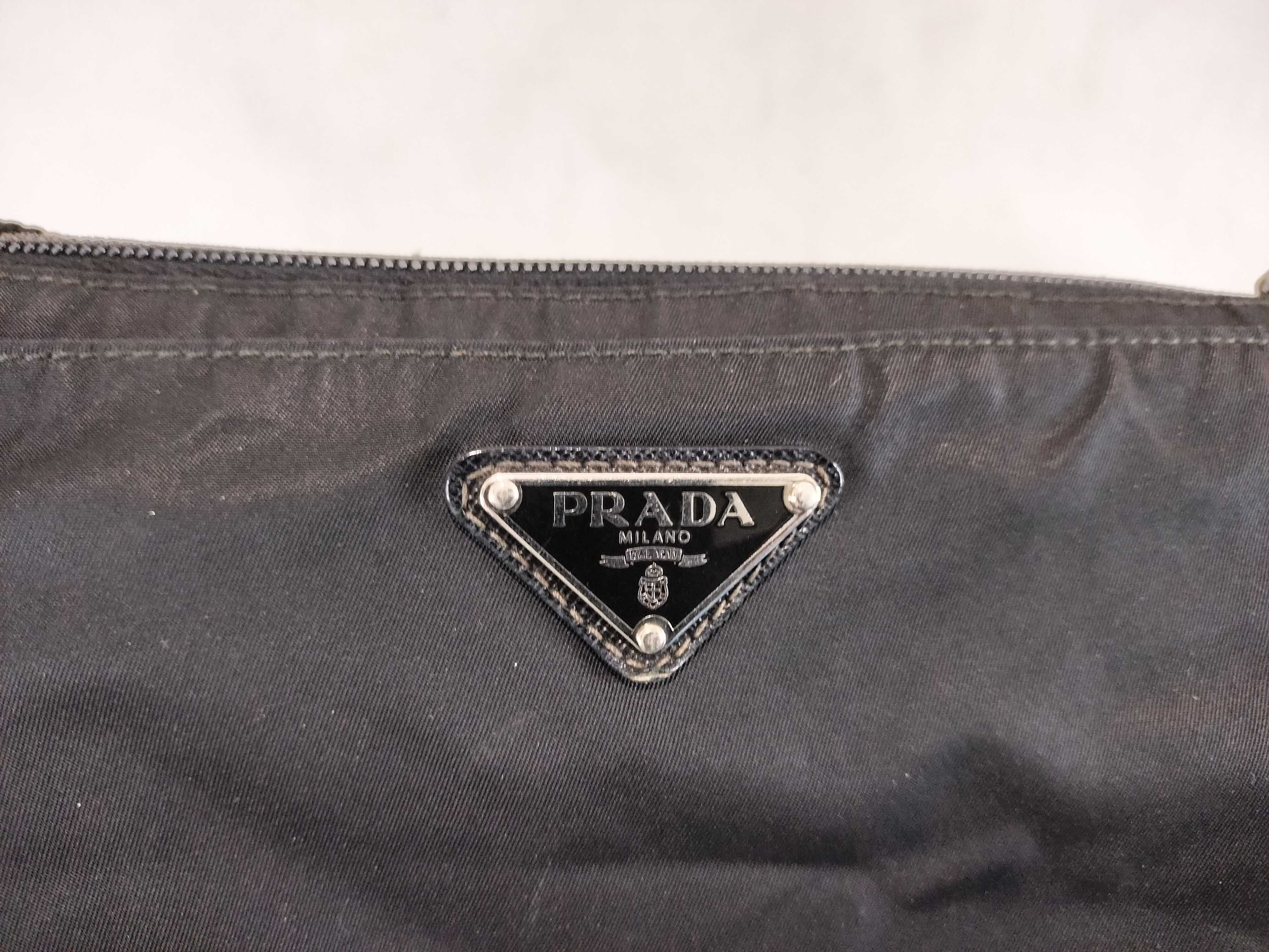 Nylon Triangle Logo Shoulder Bag — view 8