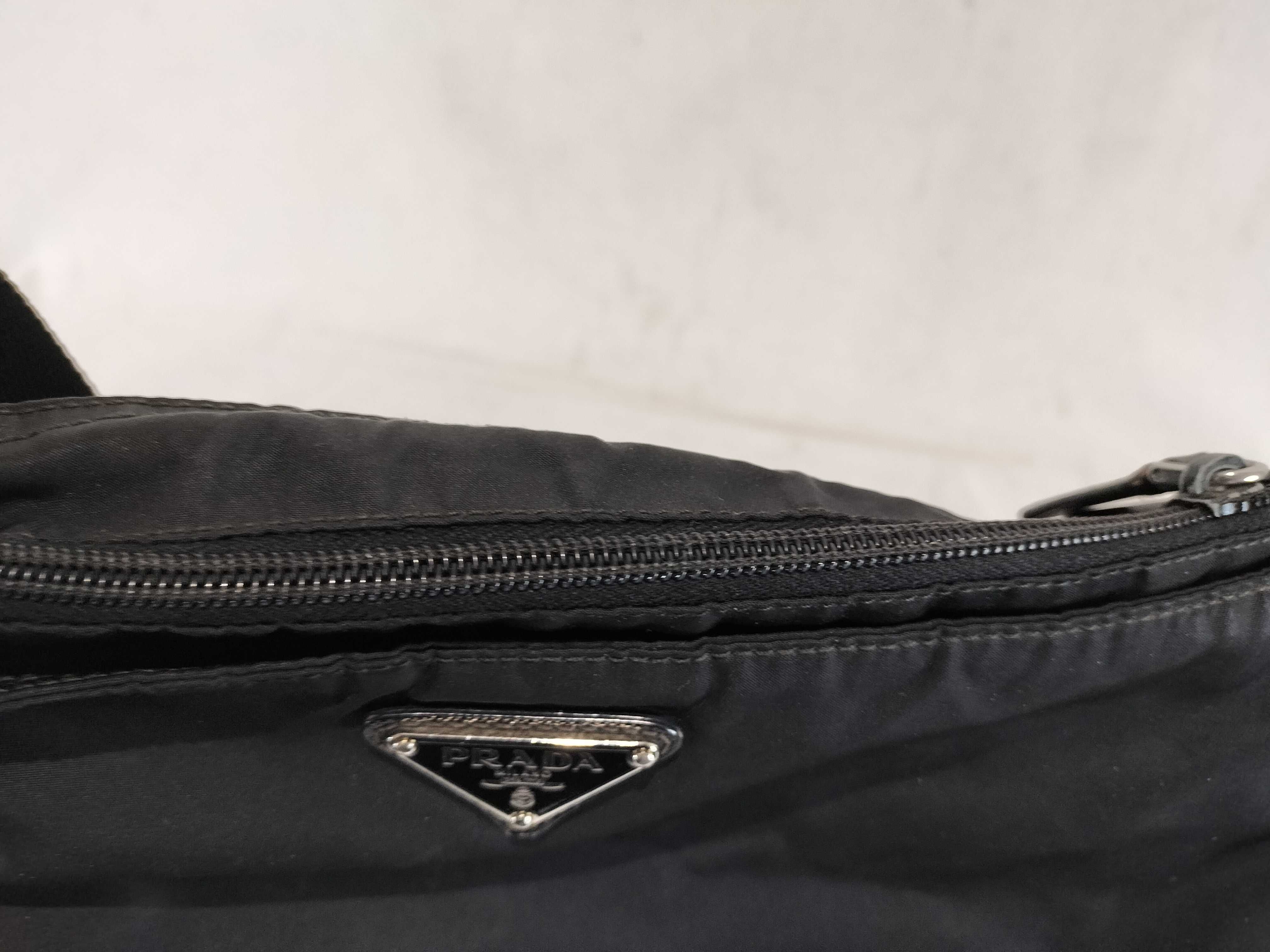 Nylon Triangle Logo Shoulder Bag — view 9