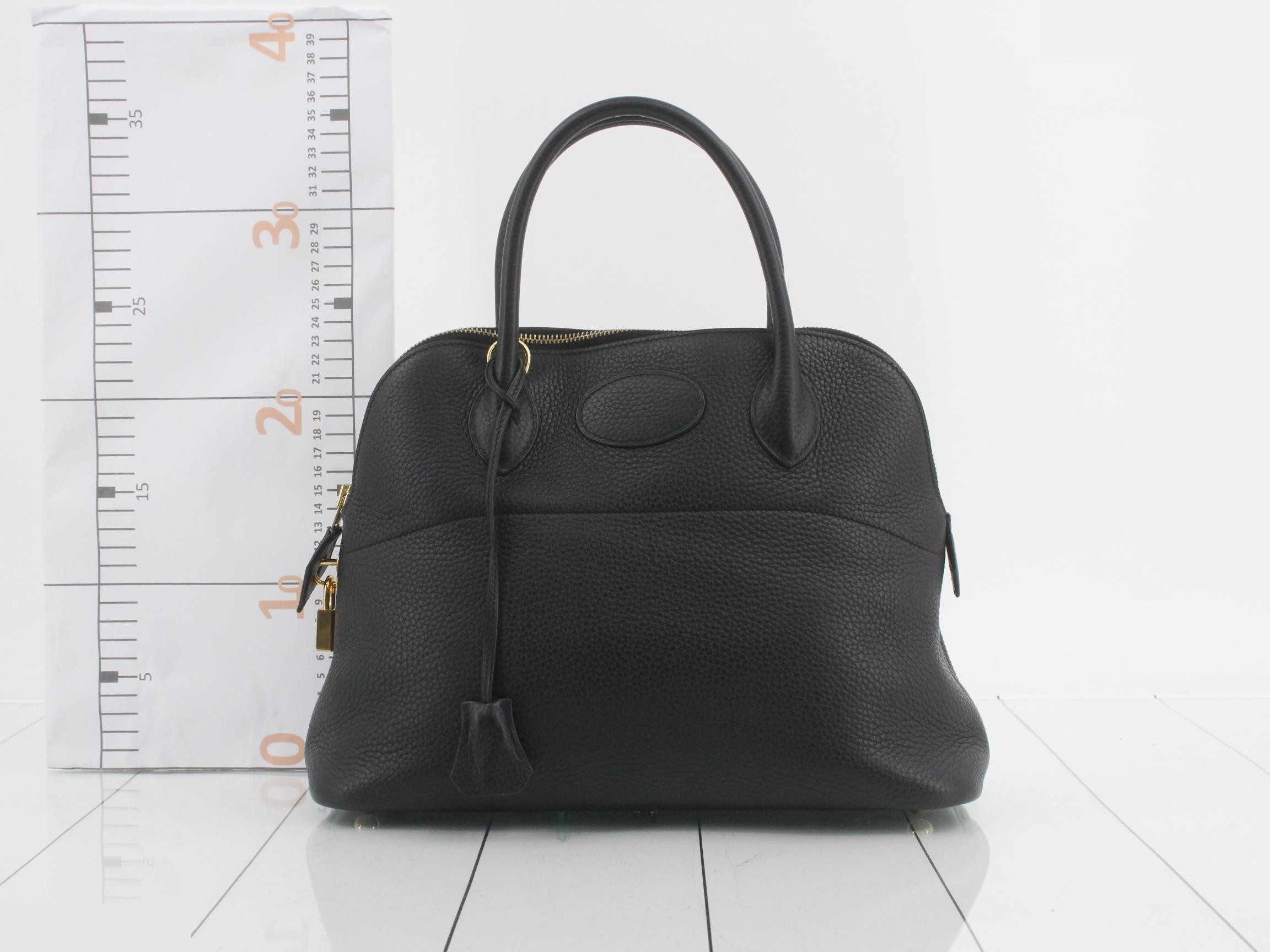 Bolide handbag, black, with gold hardware. — view 2