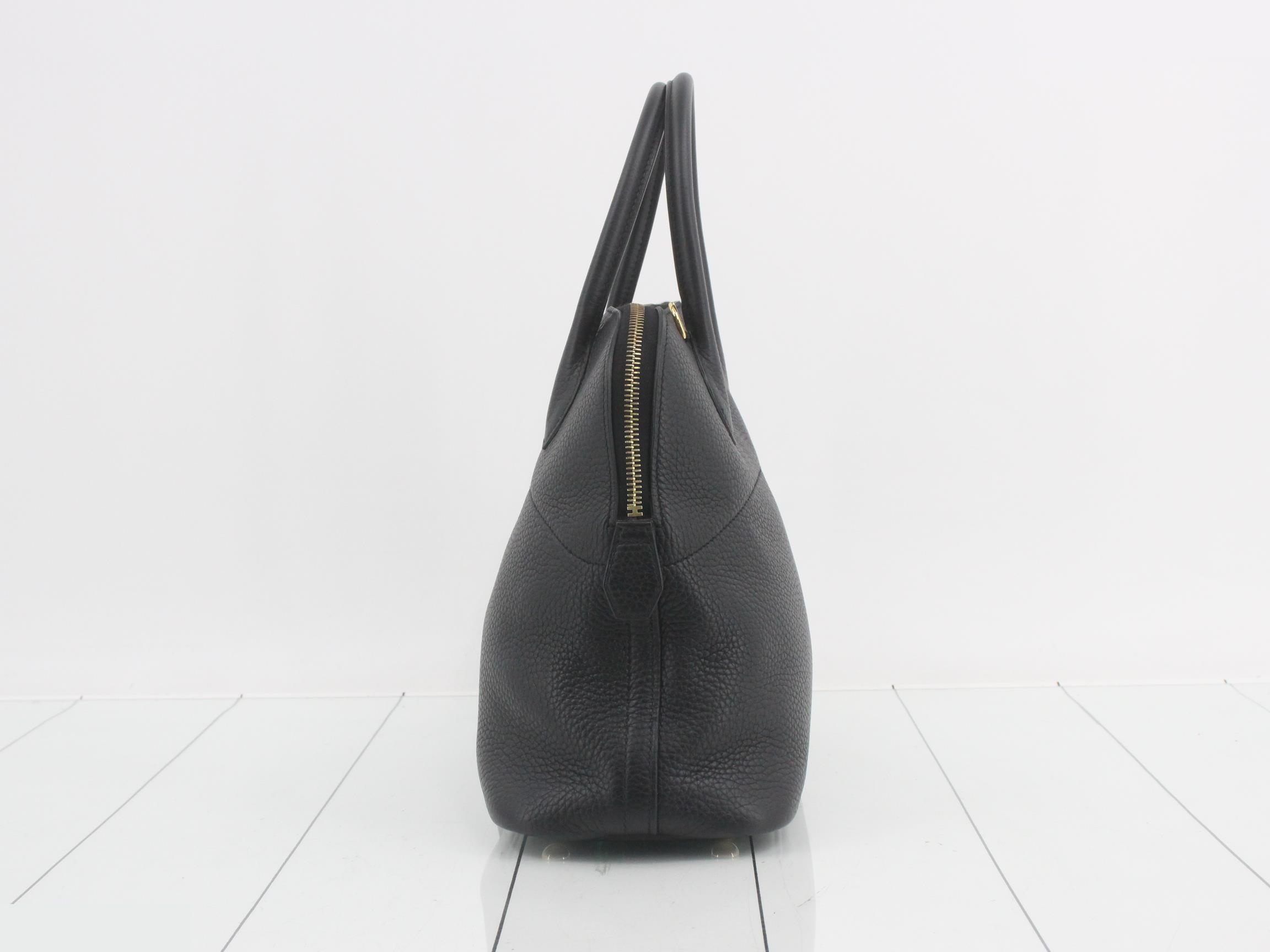 Bolide handbag, black, with gold hardware. — view 4