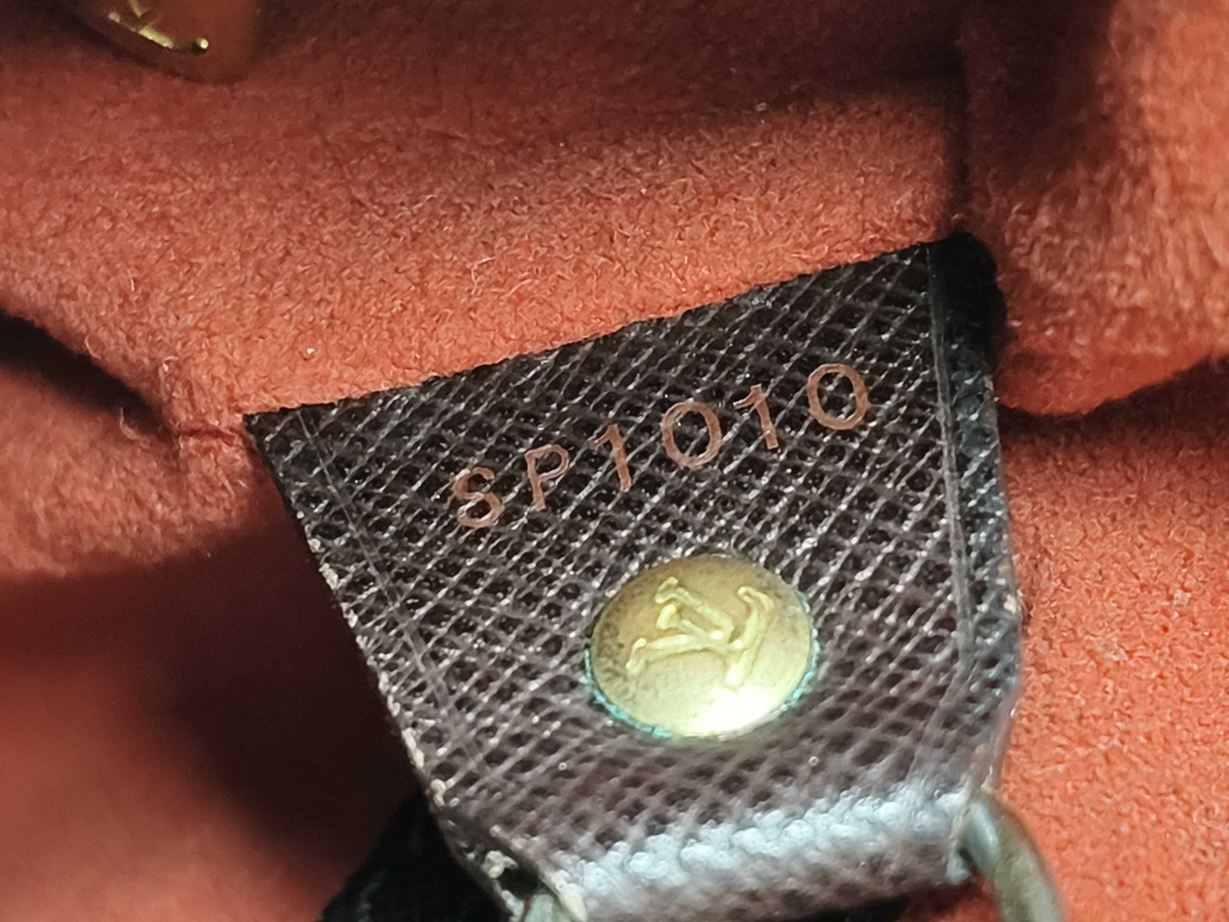 Damier LV Louis Vuitton Damier Ebene Canvas Bucket Tote Mare Tote Bag — view 12