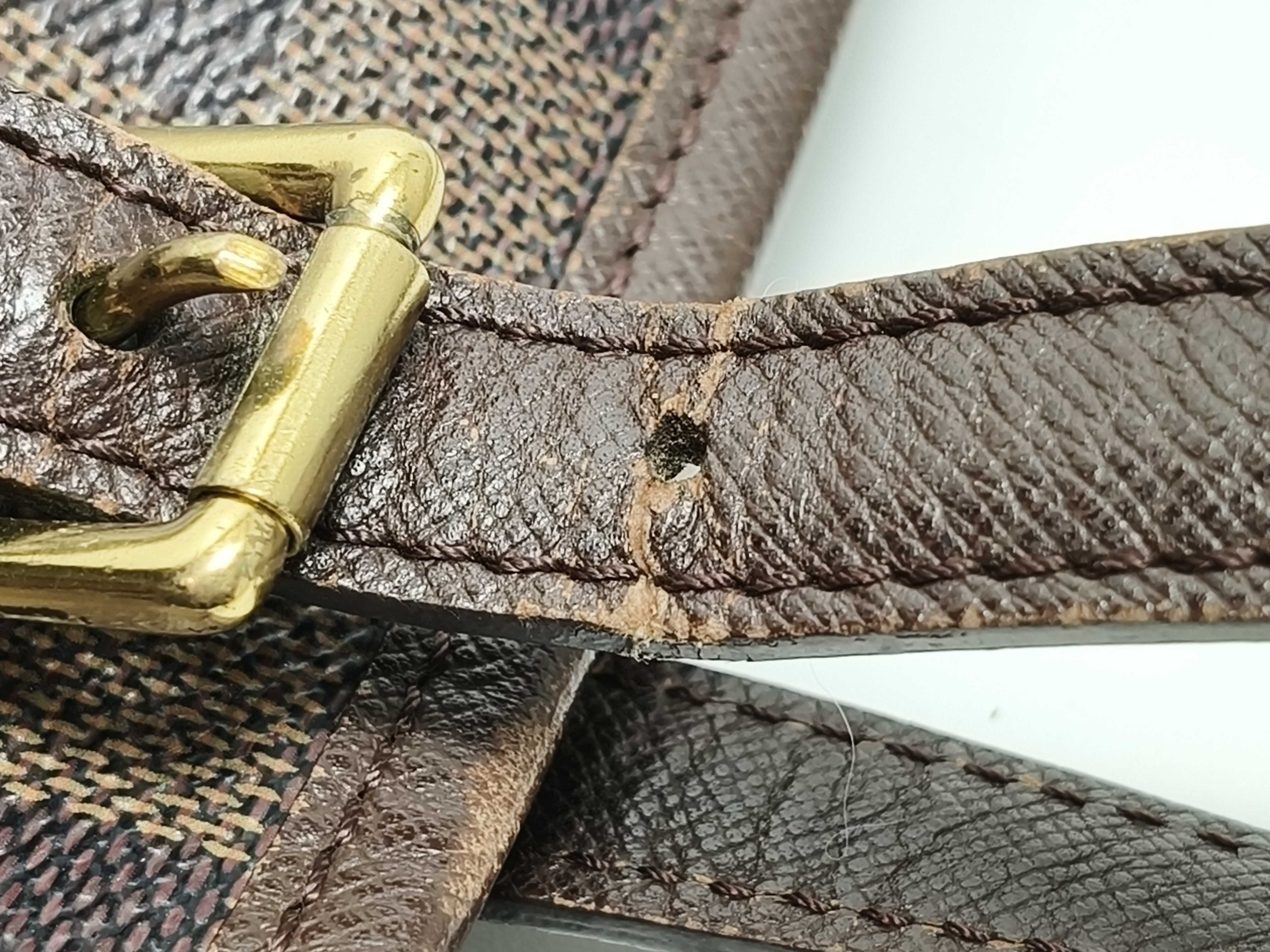 Damier LV Louis Vuitton Damier Ebene Canvas Bucket Tote Mare Tote Bag — view 5