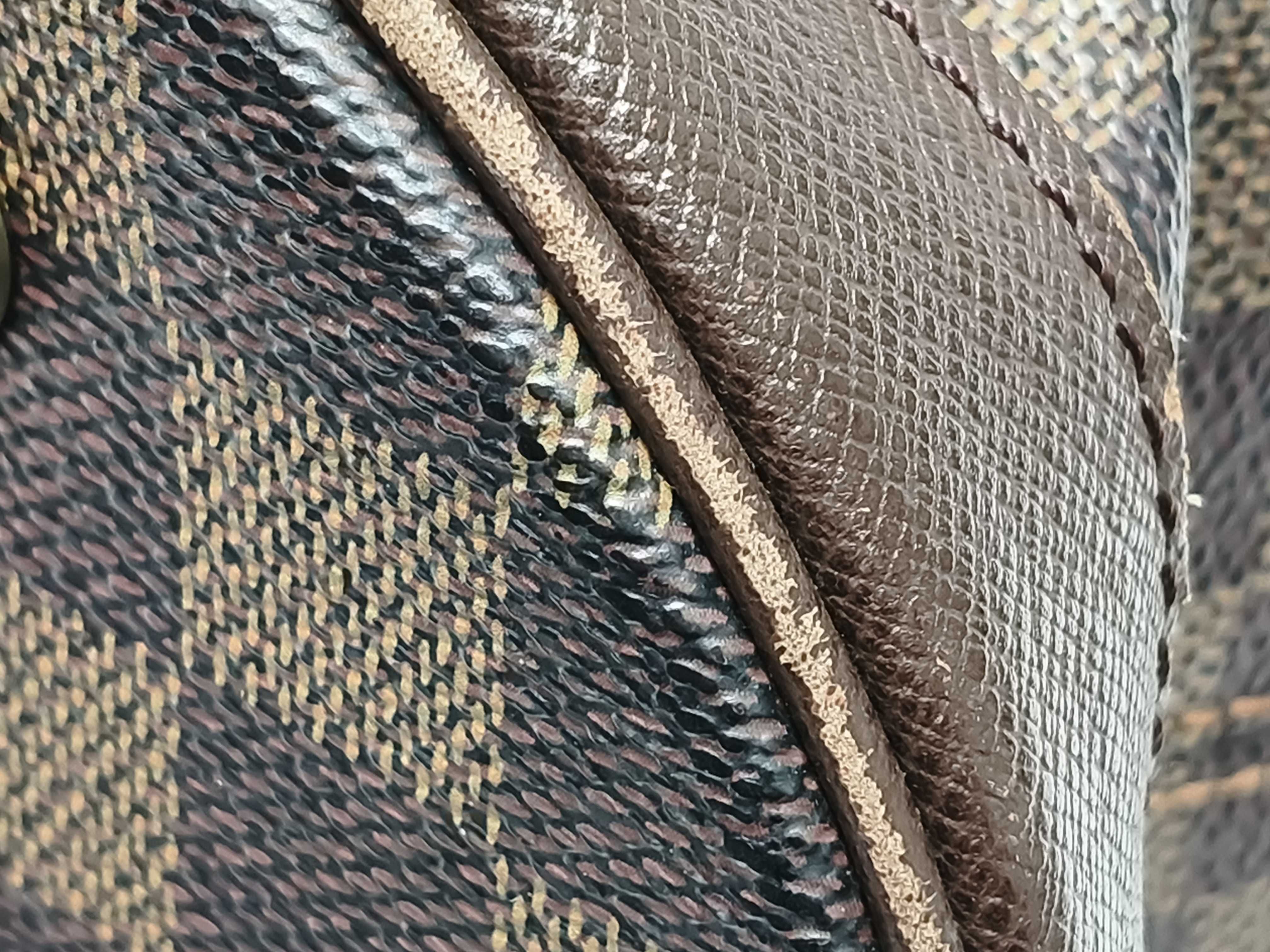 Damier LV Louis Vuitton Damier Ebene Canvas Bucket Tote Mare Tote Bag — view 6