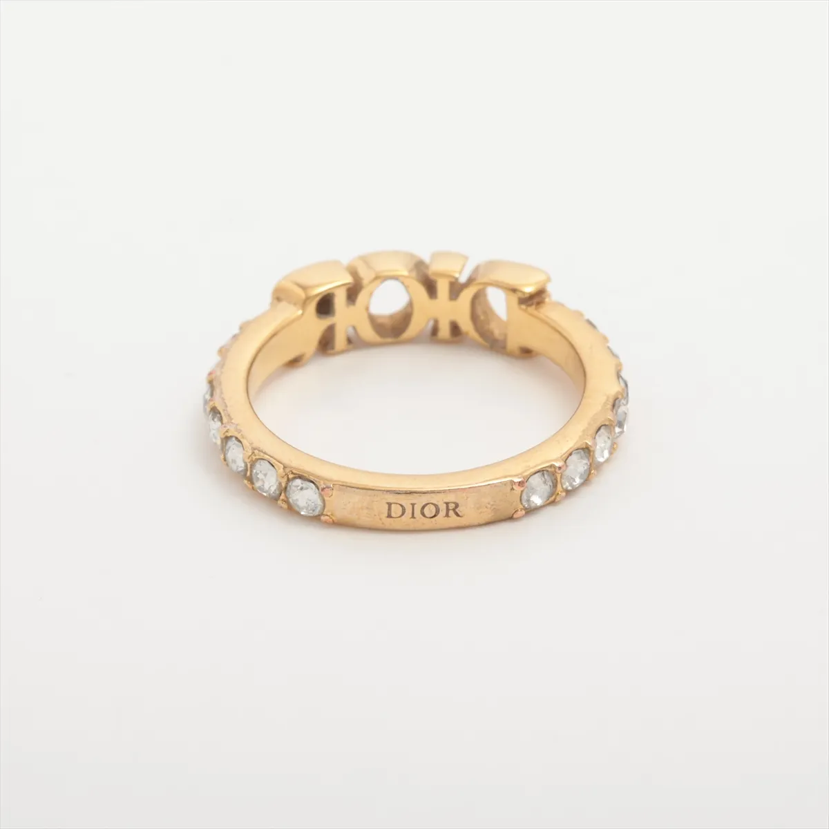 Dio(r)evolution Ring S GP x Rhinestone Gold — view 2
