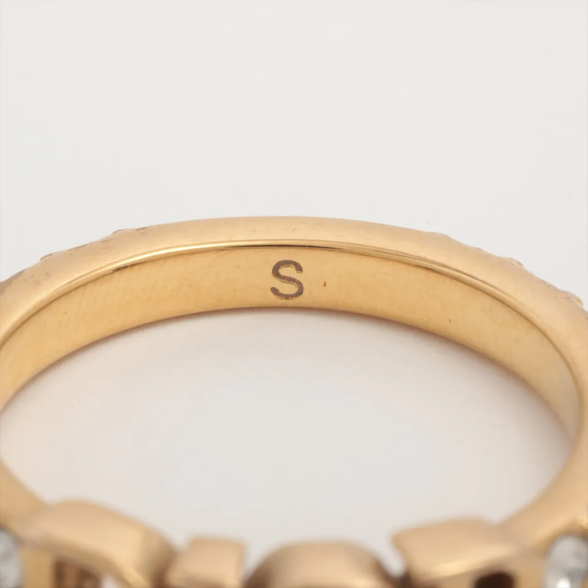 Dio(r)evolution Ring S GP x Rhinestone Gold — view 4