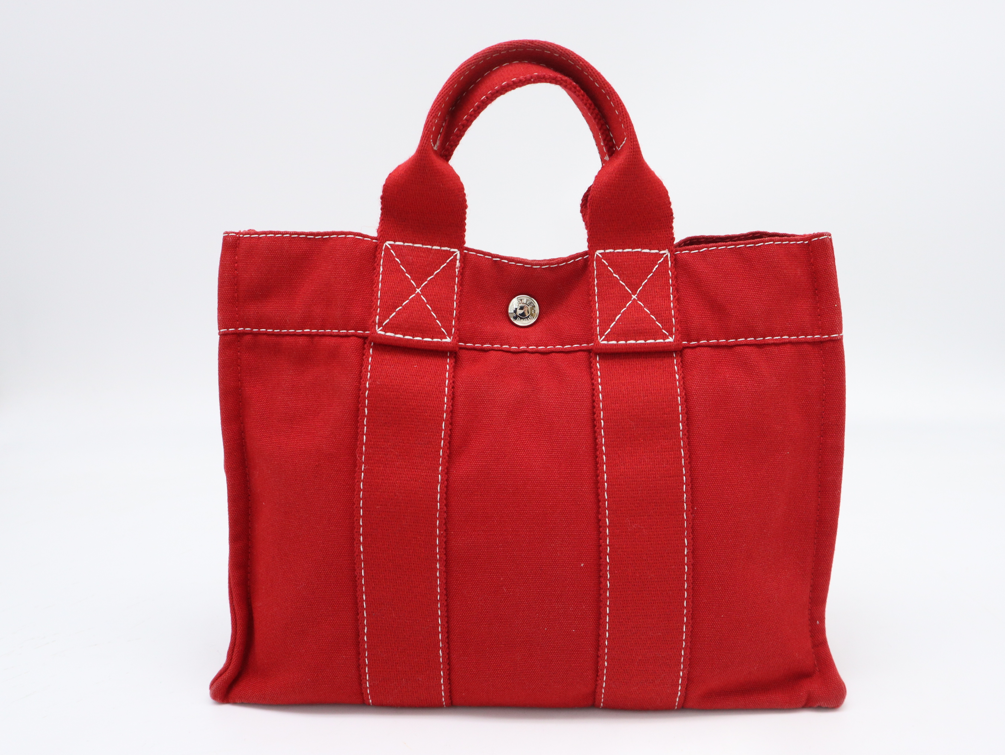 Deauville PM handbag, canvas, red. — view 2