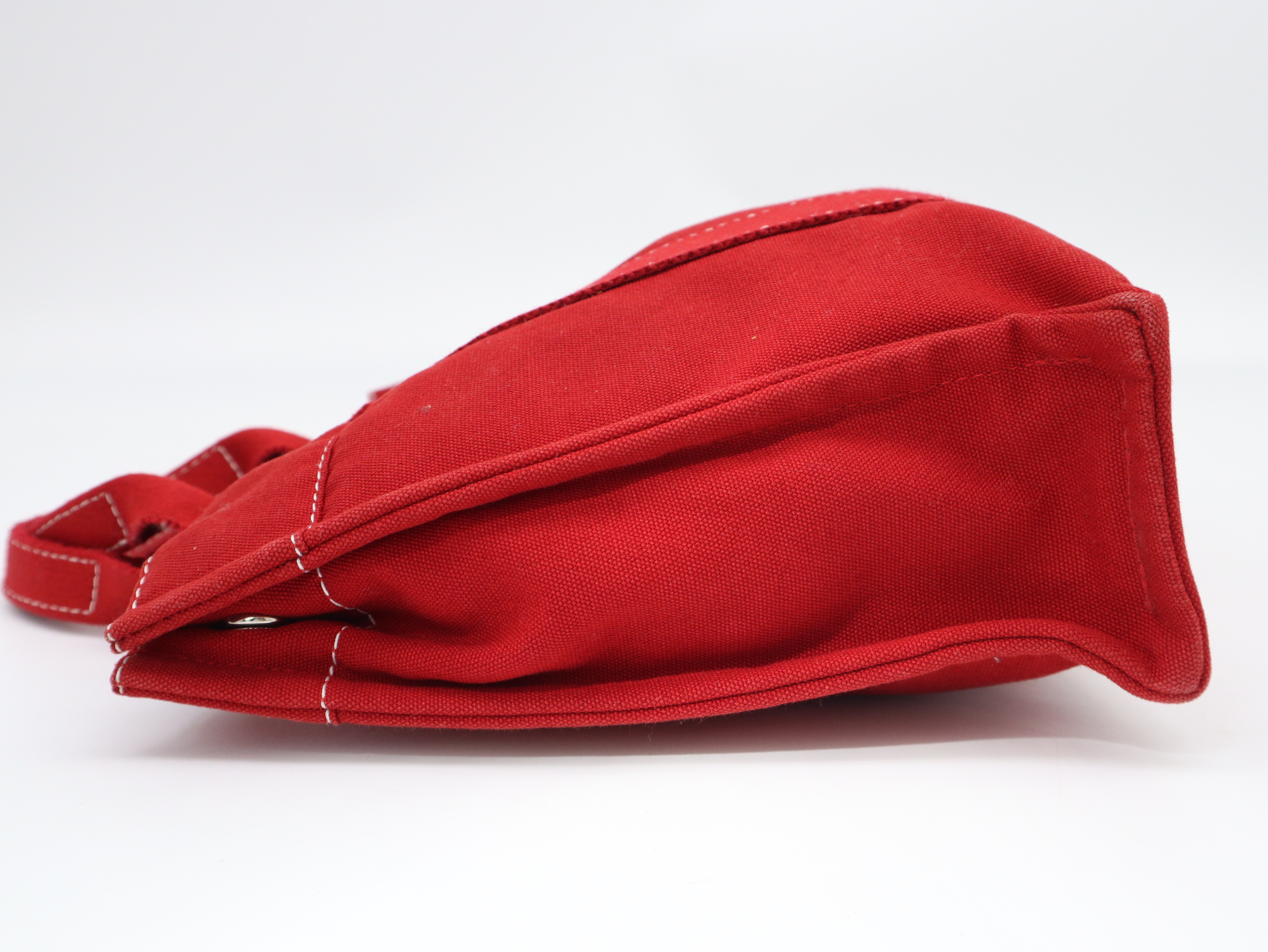 Deauville PM handbag, canvas, red. — view 3