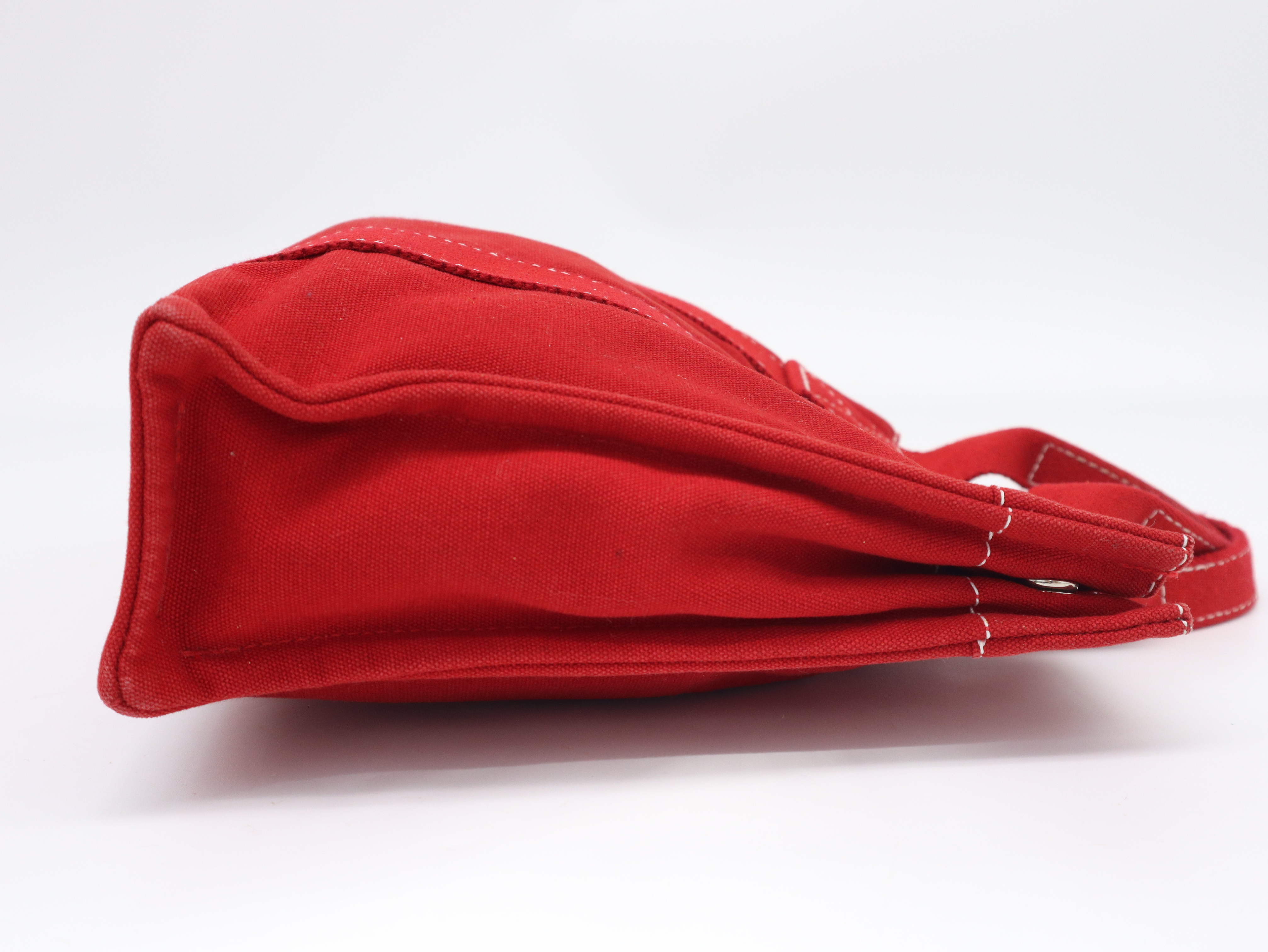 Deauville PM handbag, canvas, red. — view 4