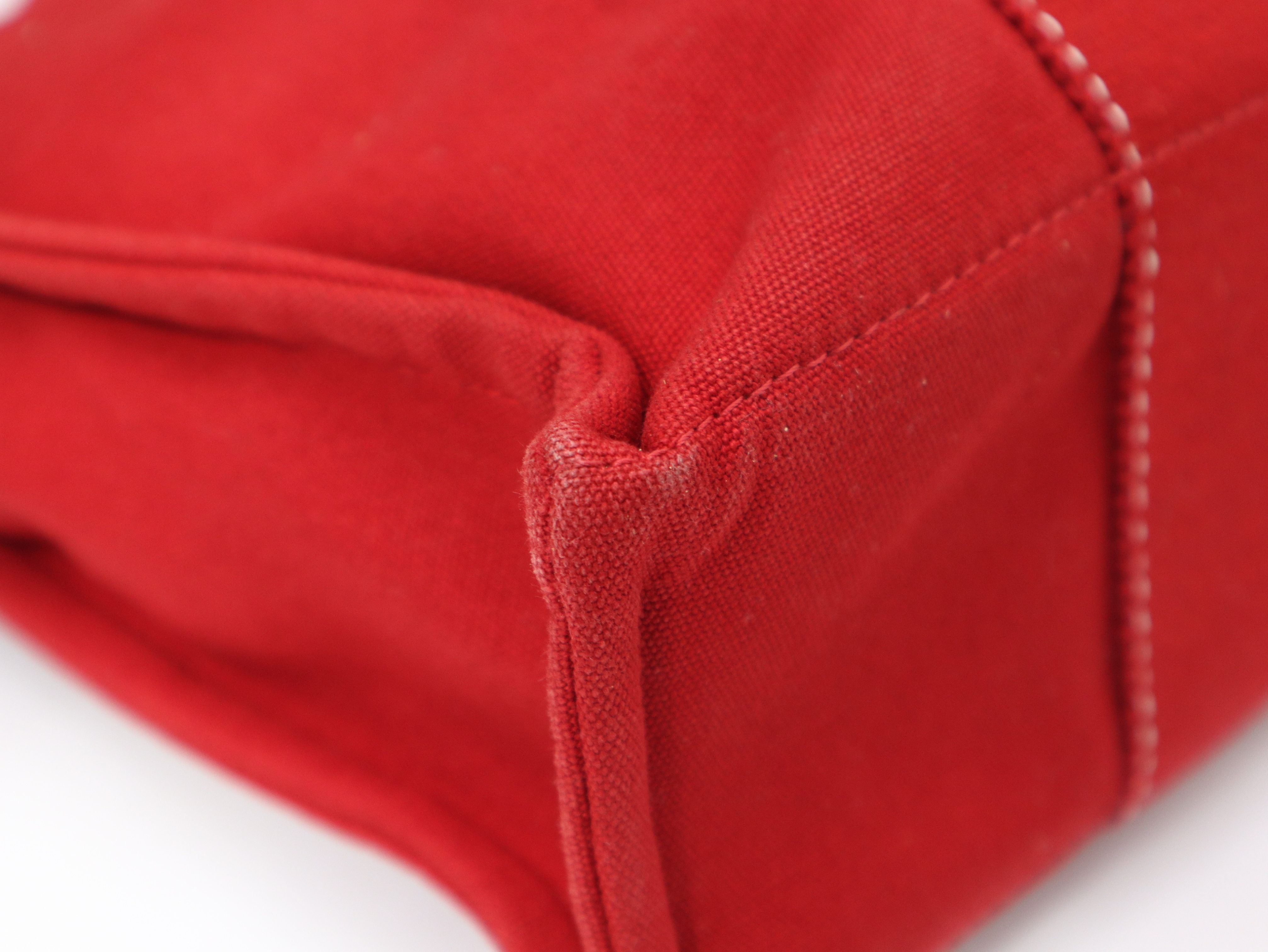 Deauville PM handbag, canvas, red. — view 7