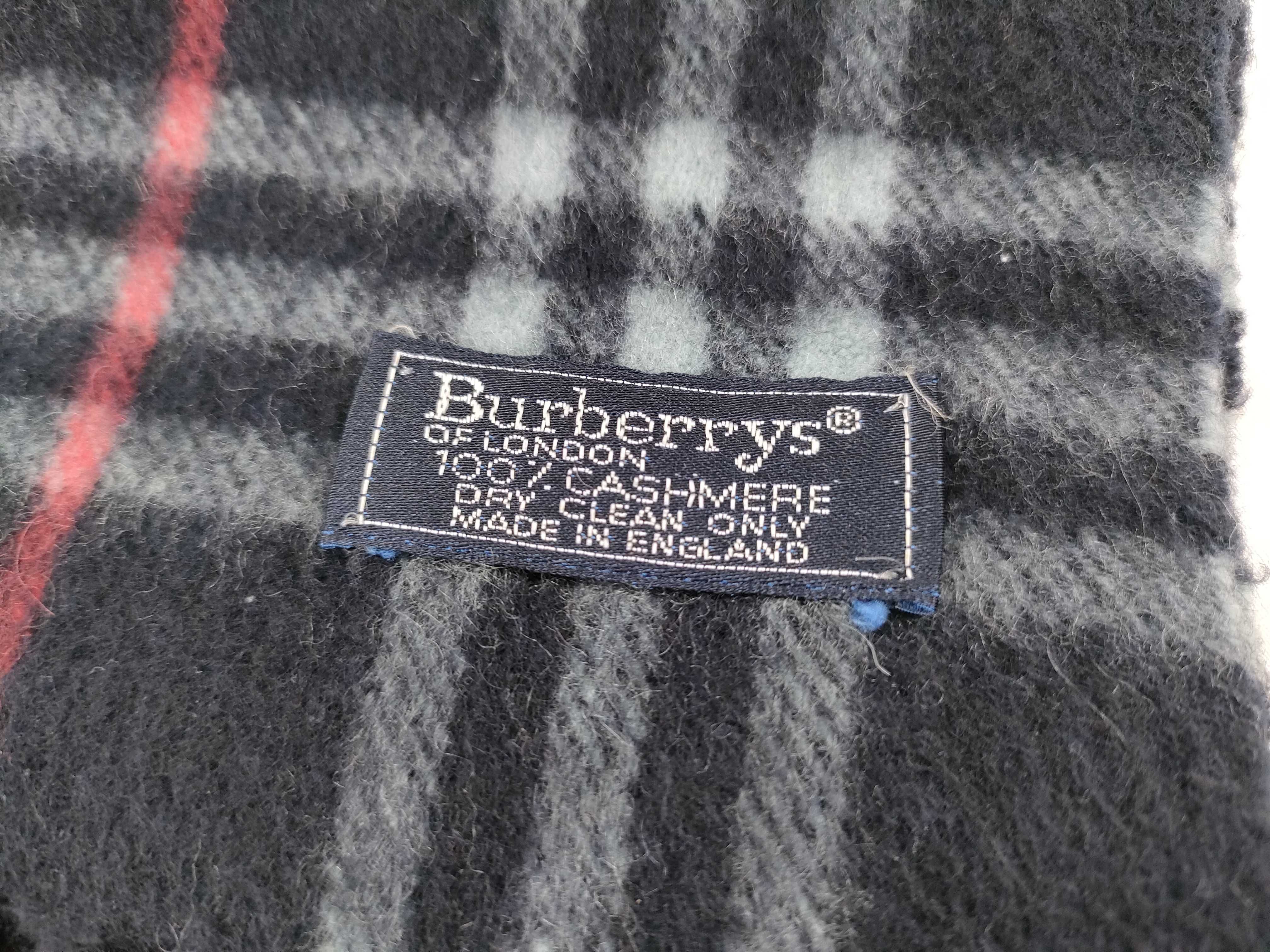 Cashmere Scarf, Nova Check, Blue-Black, Other Accessories — view 2